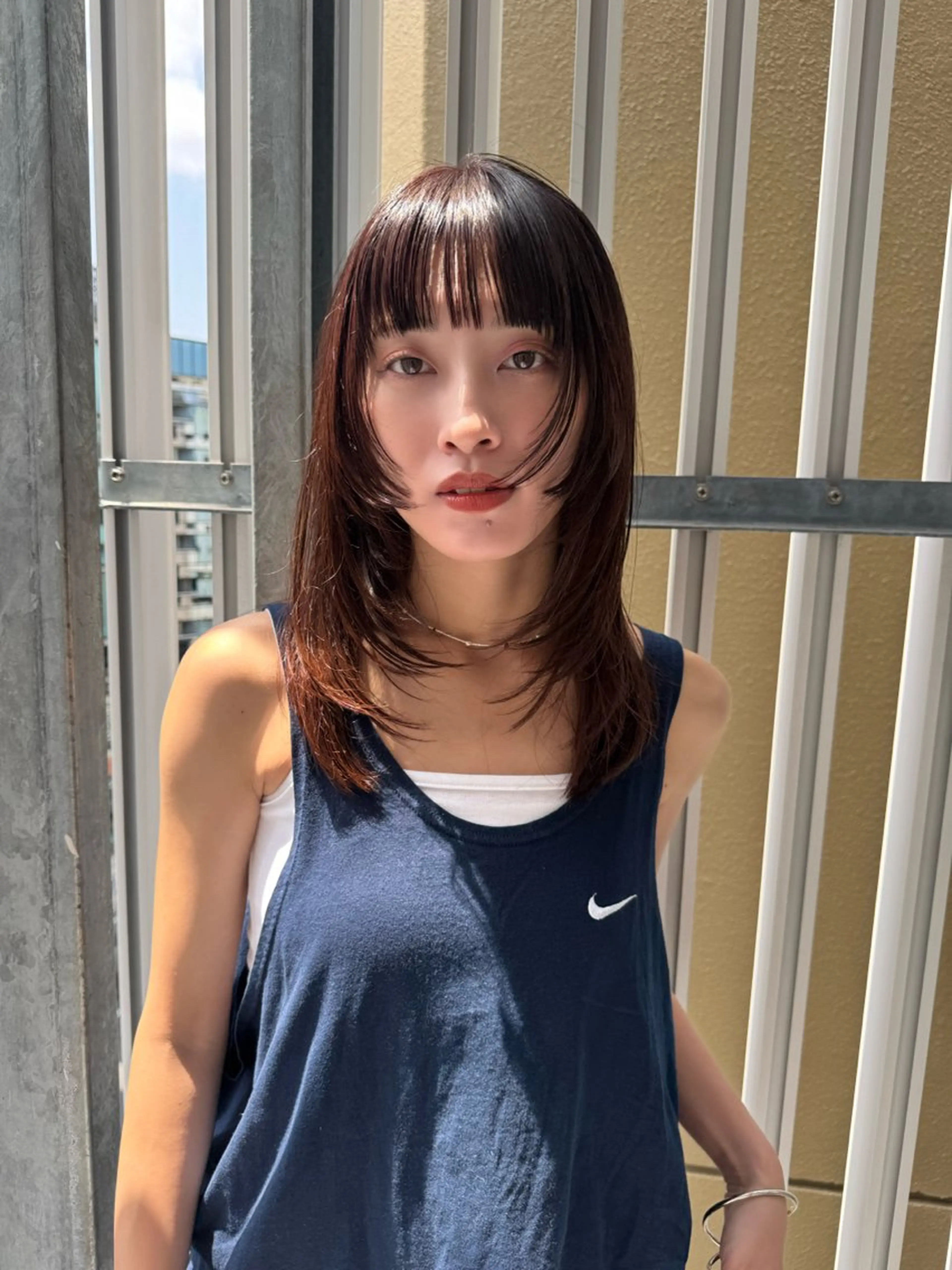 セミロング カット ヘアカラー トリートメント ブリーチカラー/ 平塚/Hana🌼のヘアスタイル