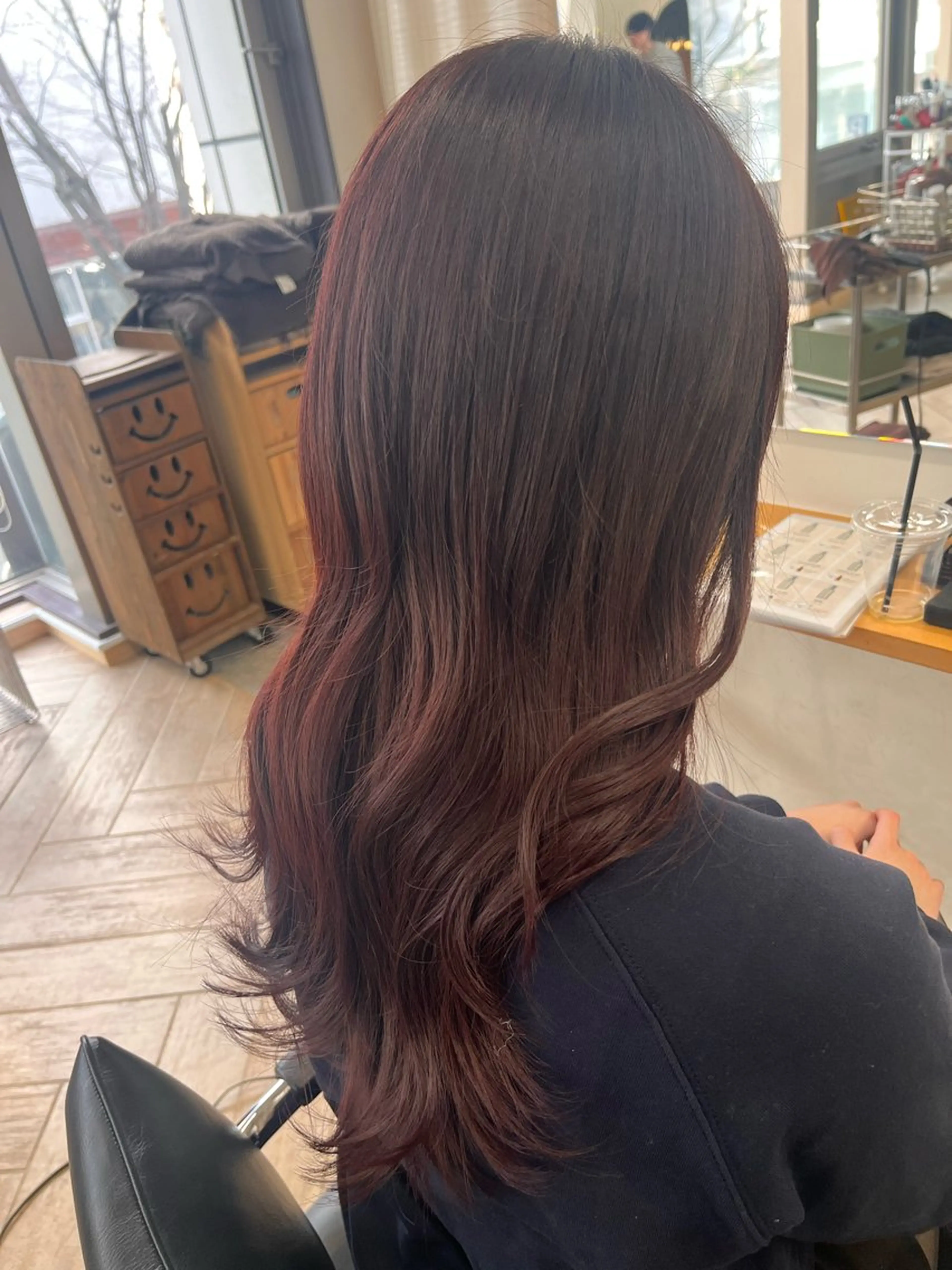 セミロング カラー ヘアカラー トリートメント パーマ/縮毛矯正 /韓国風/佐藤里咲のヘアスタイル