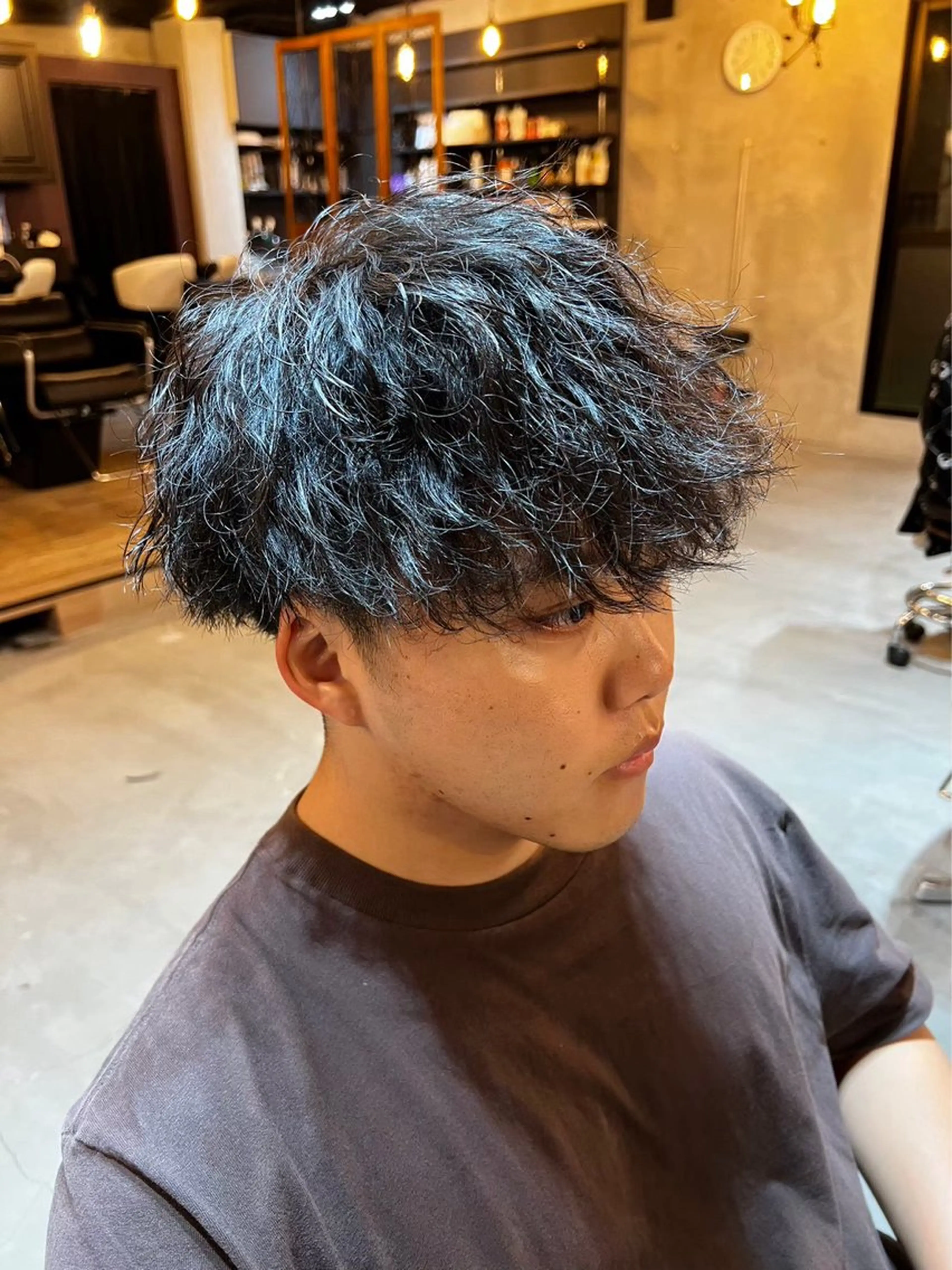 パーマ メンズ 石川 歳也のヘアスタイル