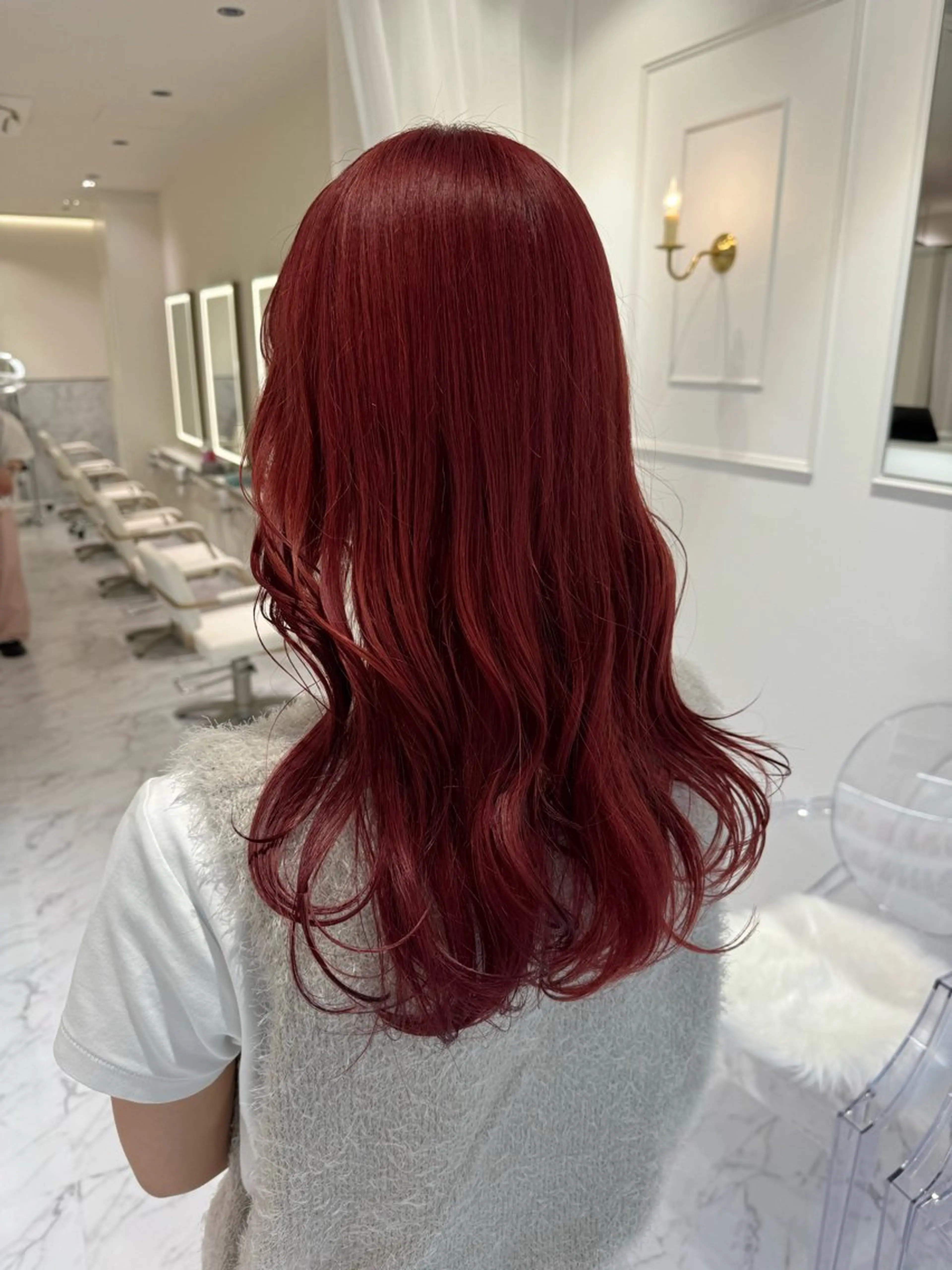 ロング カラー ヘアカラー ParveMix🍀 藤原愛未のヘアスタイル