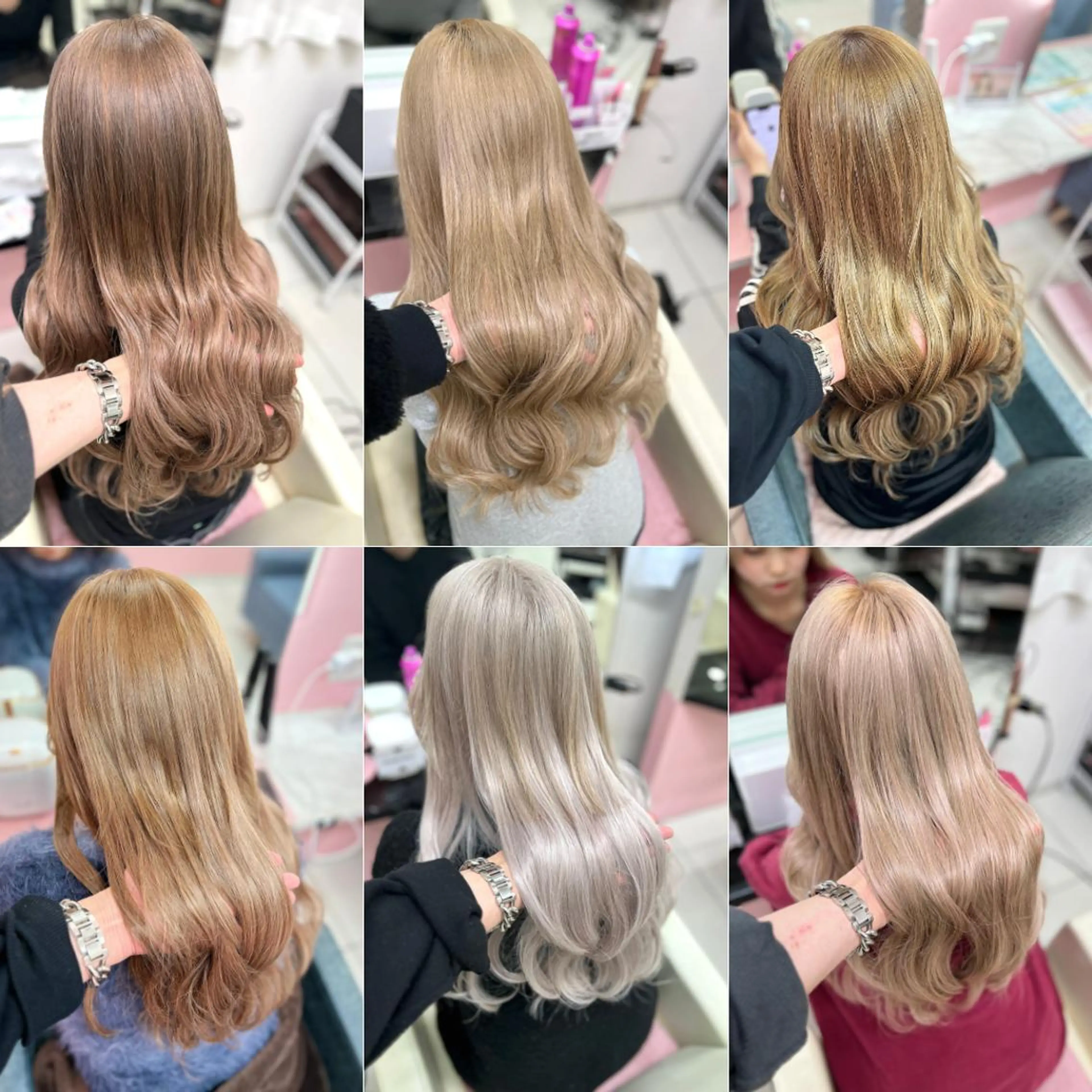 ❕Wカラー（ブリーチ）＋シールエクステ100本までつけ放題💎韓国ヘア🇰🇷ロング** ※補足説明を必ずお読み下さい！の写真