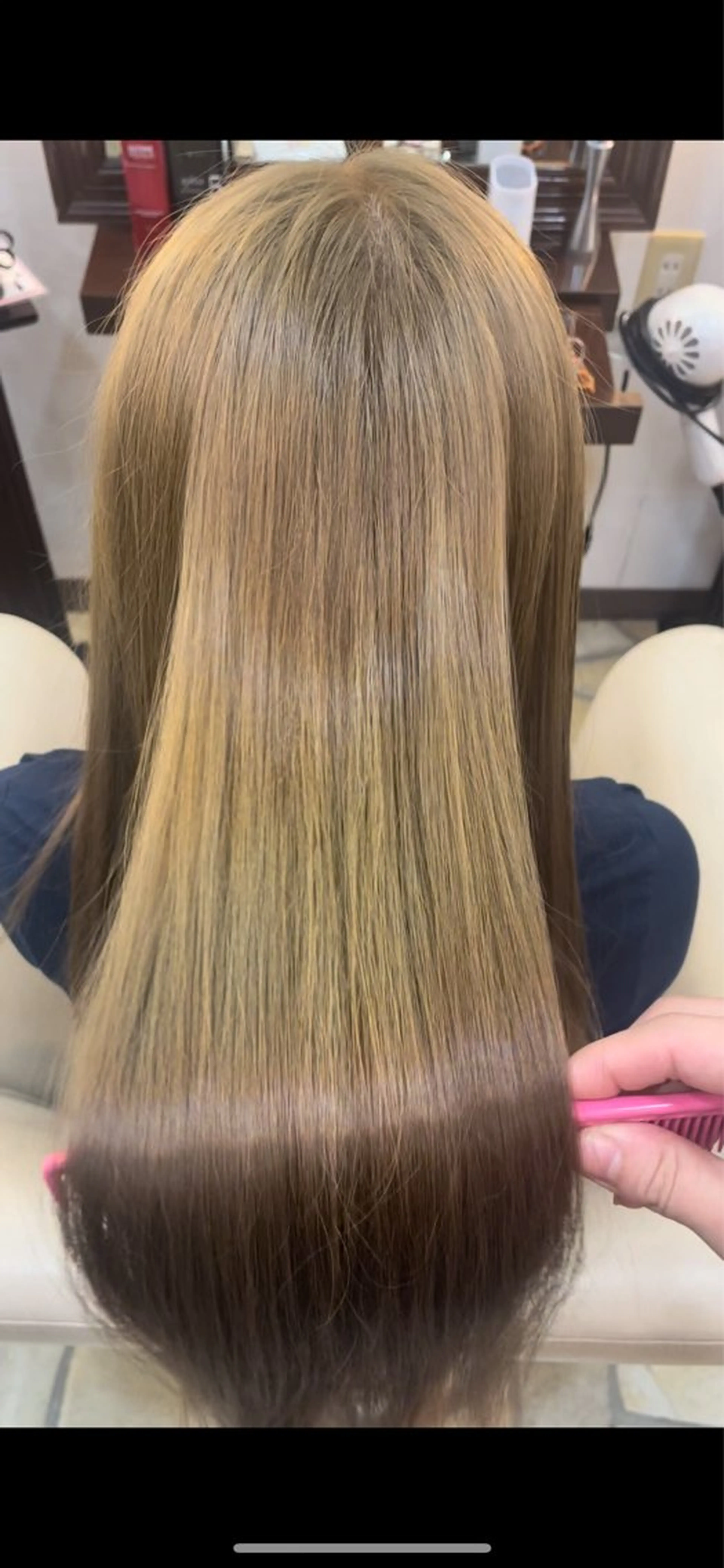 セミロング カット 縮毛矯正 奈良/生駒/髪質改善 FEEL/マコのヘアスタイル