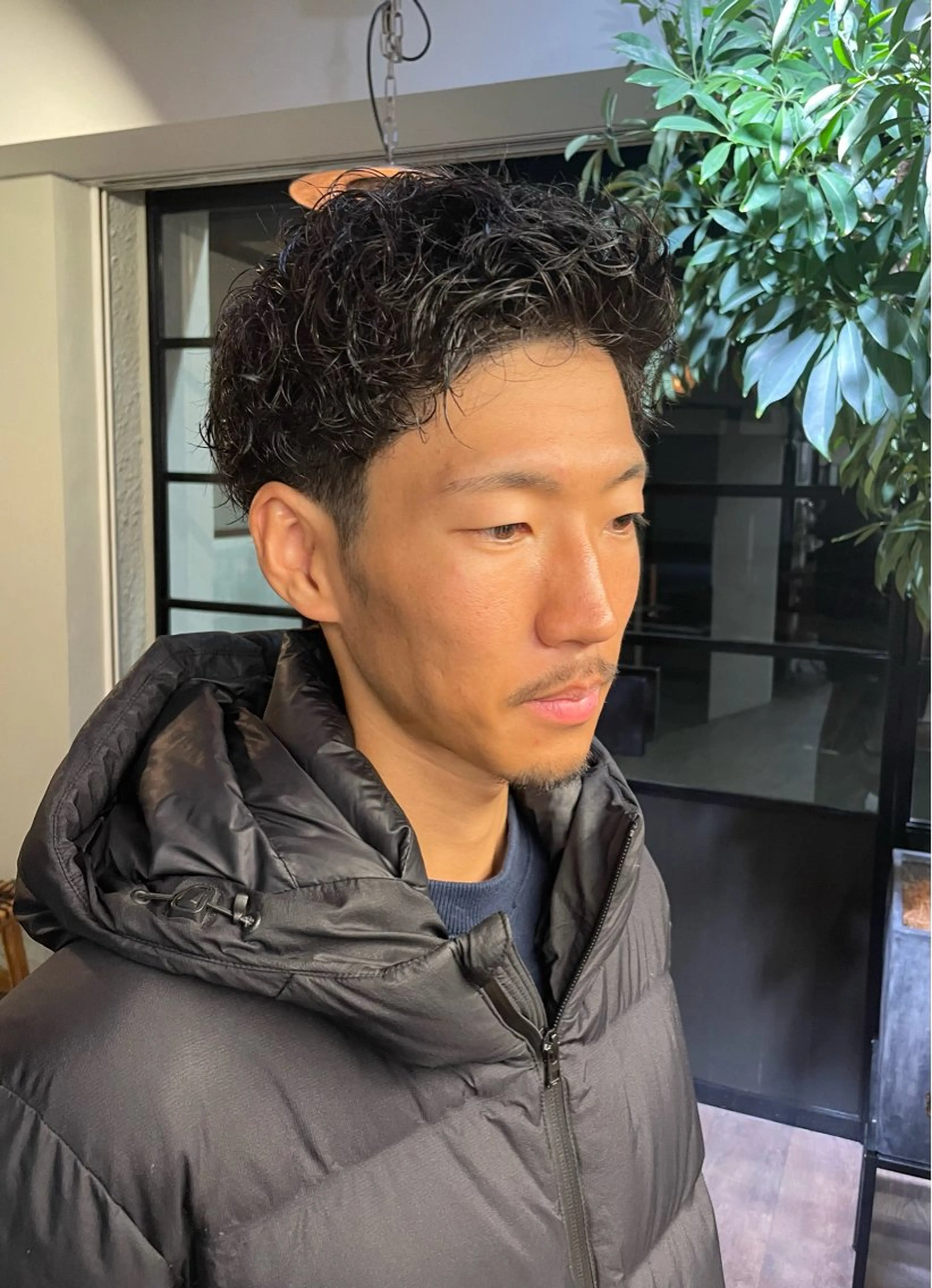 パーマ メンズ カット パーマ すみとも るなのヘアスタイル