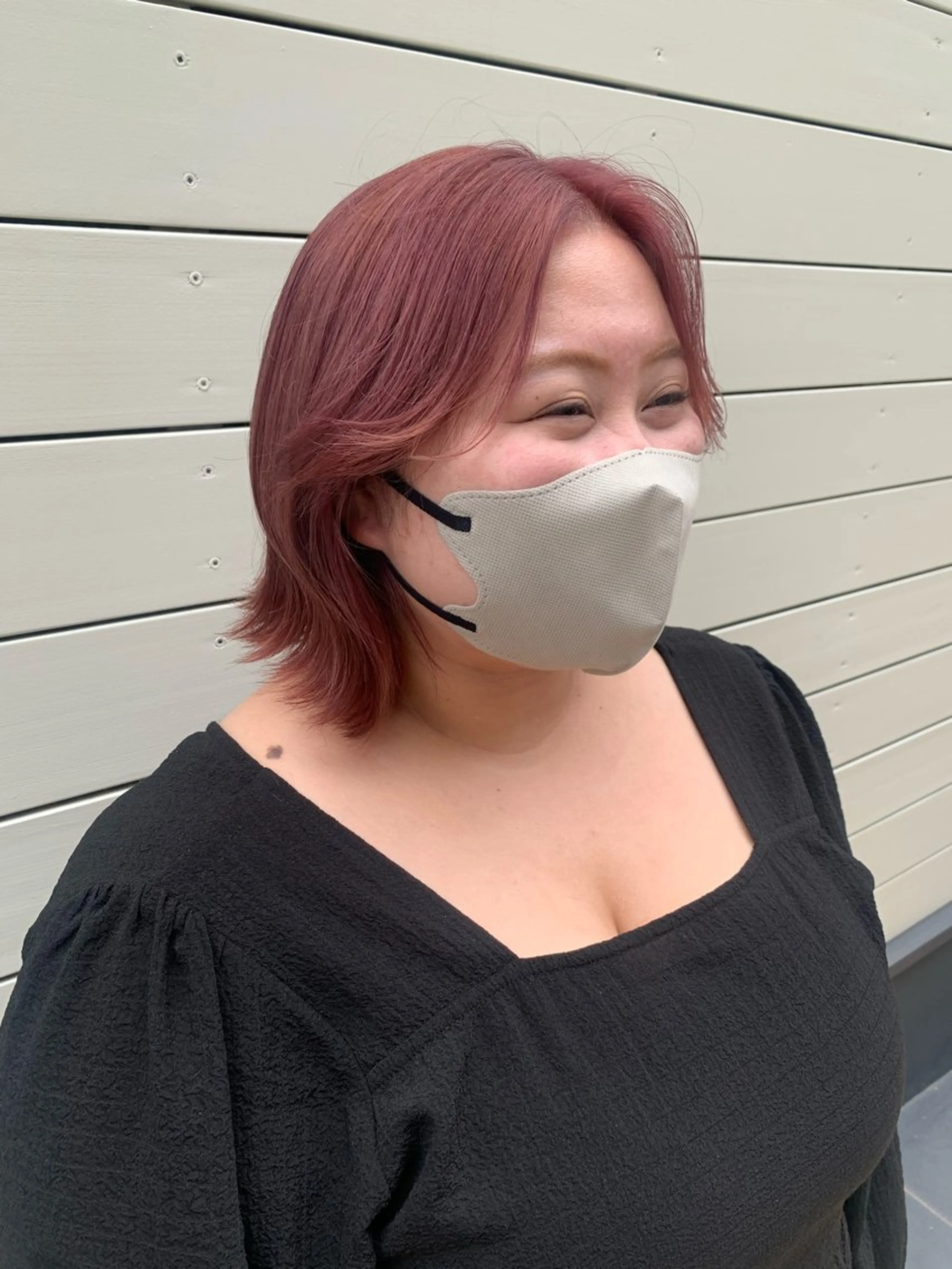 ミディアム カラー ヘアアレンジ ブリーチ カット ヘアカラー トリートメント yuka .のヘアスタイル