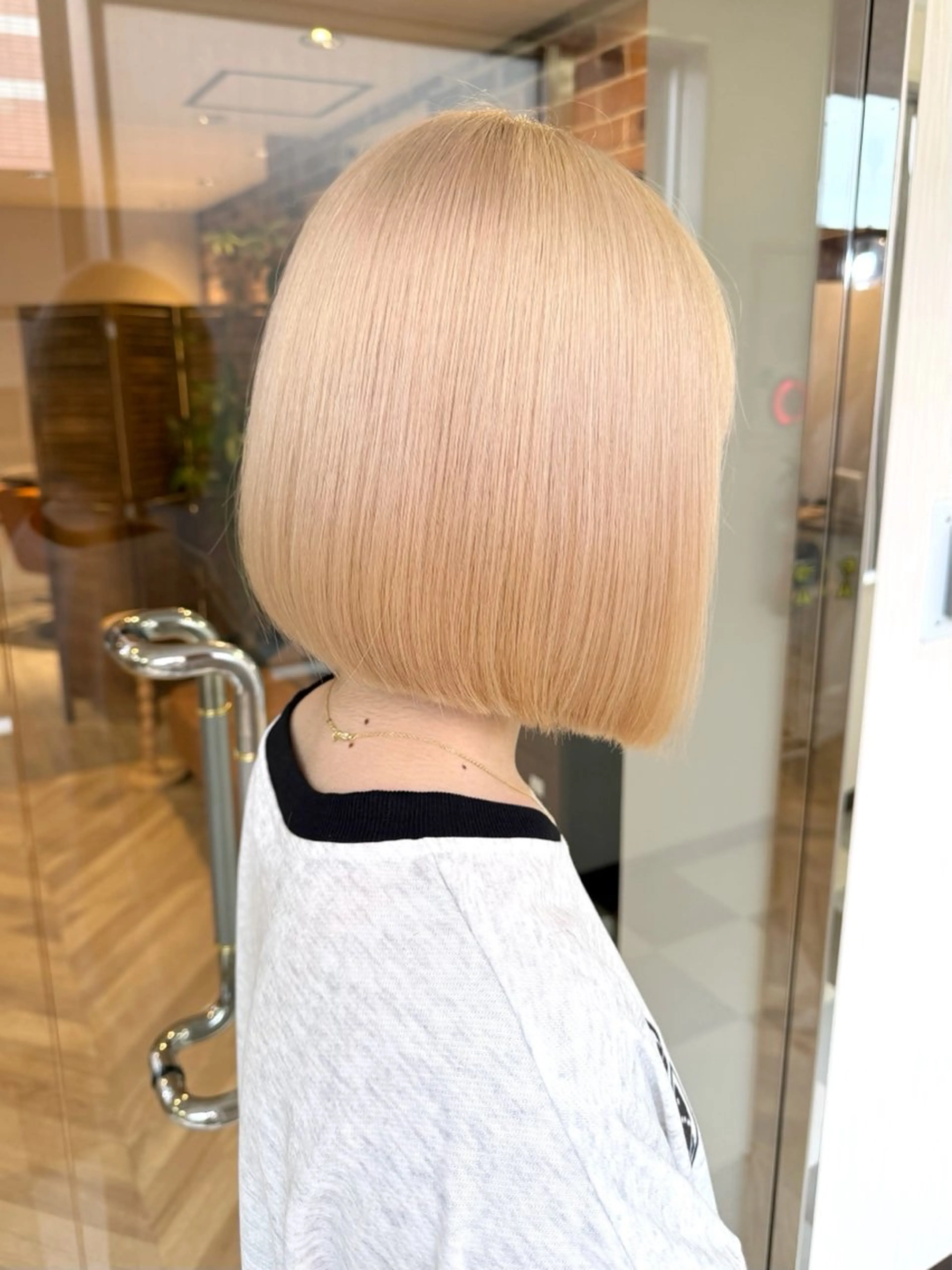 ミディアム カット ヘアカラー ブリーチ／ 髪質改善／ＲＹＯのヘアスタイル