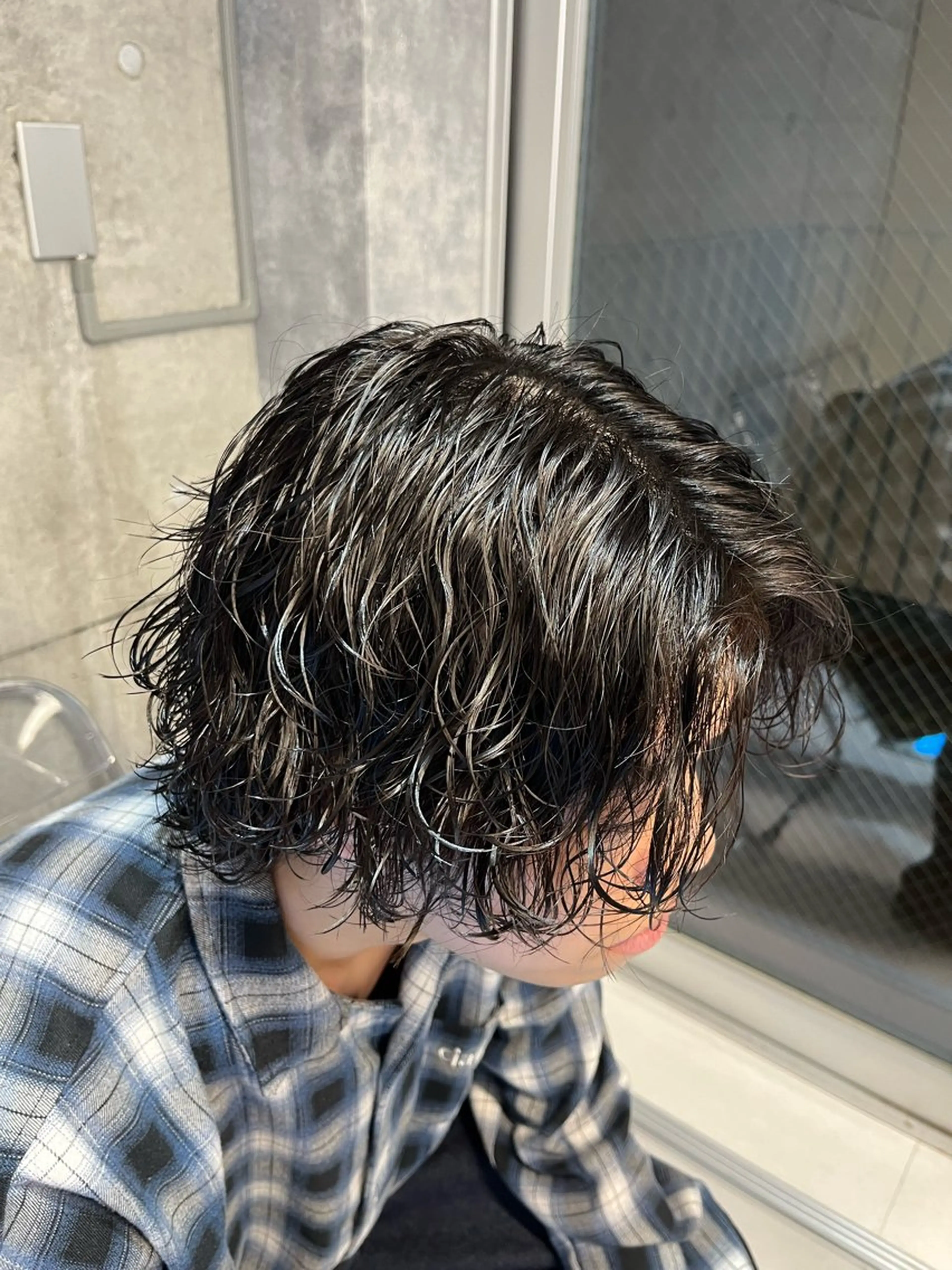 パーマ メンズ 波巻きパーマ カット パーマ メンズ特化/パーマ/ 骨格矯正カット/真人のヘアスタイル