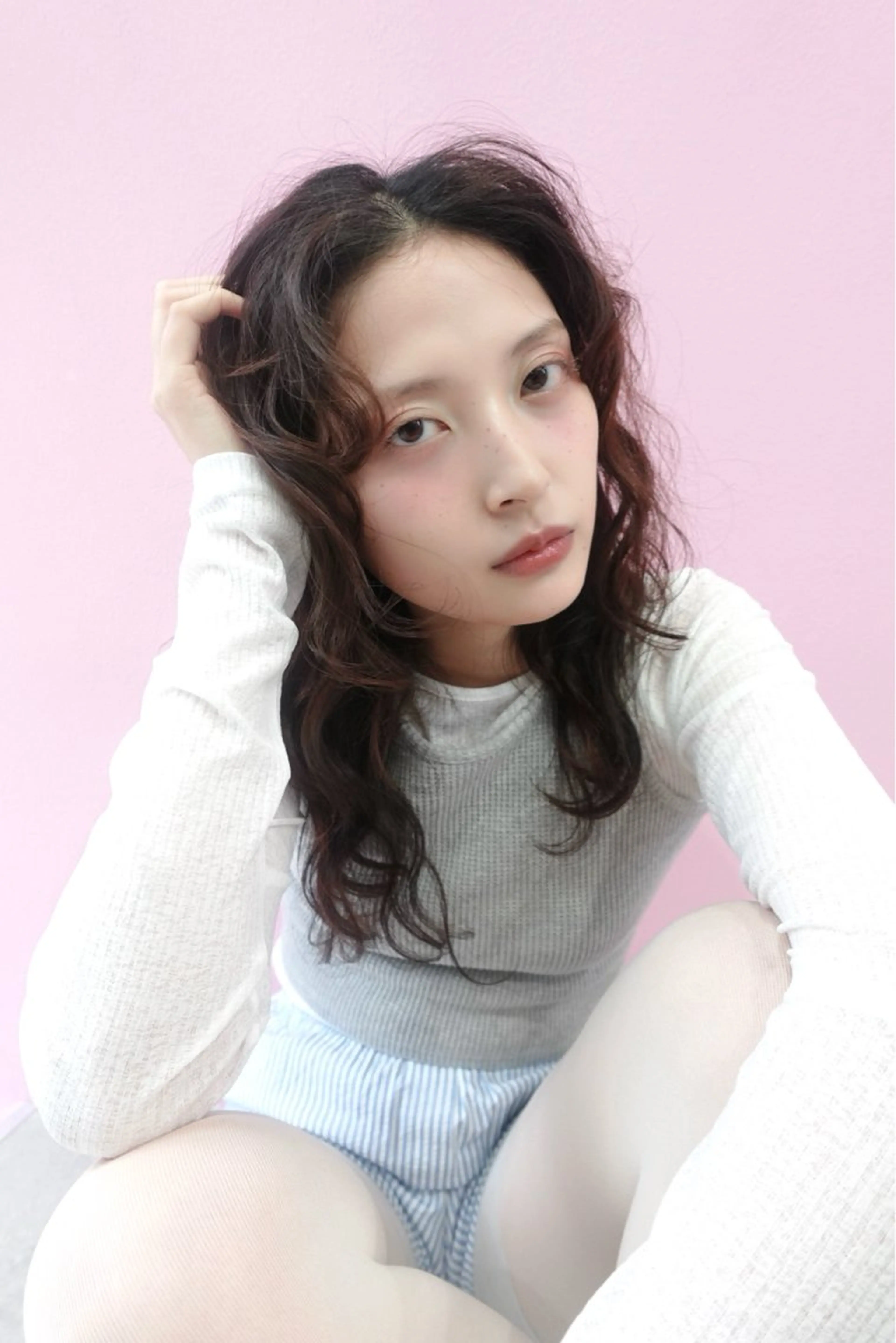 ロング カット 水原波津輝/ボブ /ニュアンスパーマのヘアスタイル