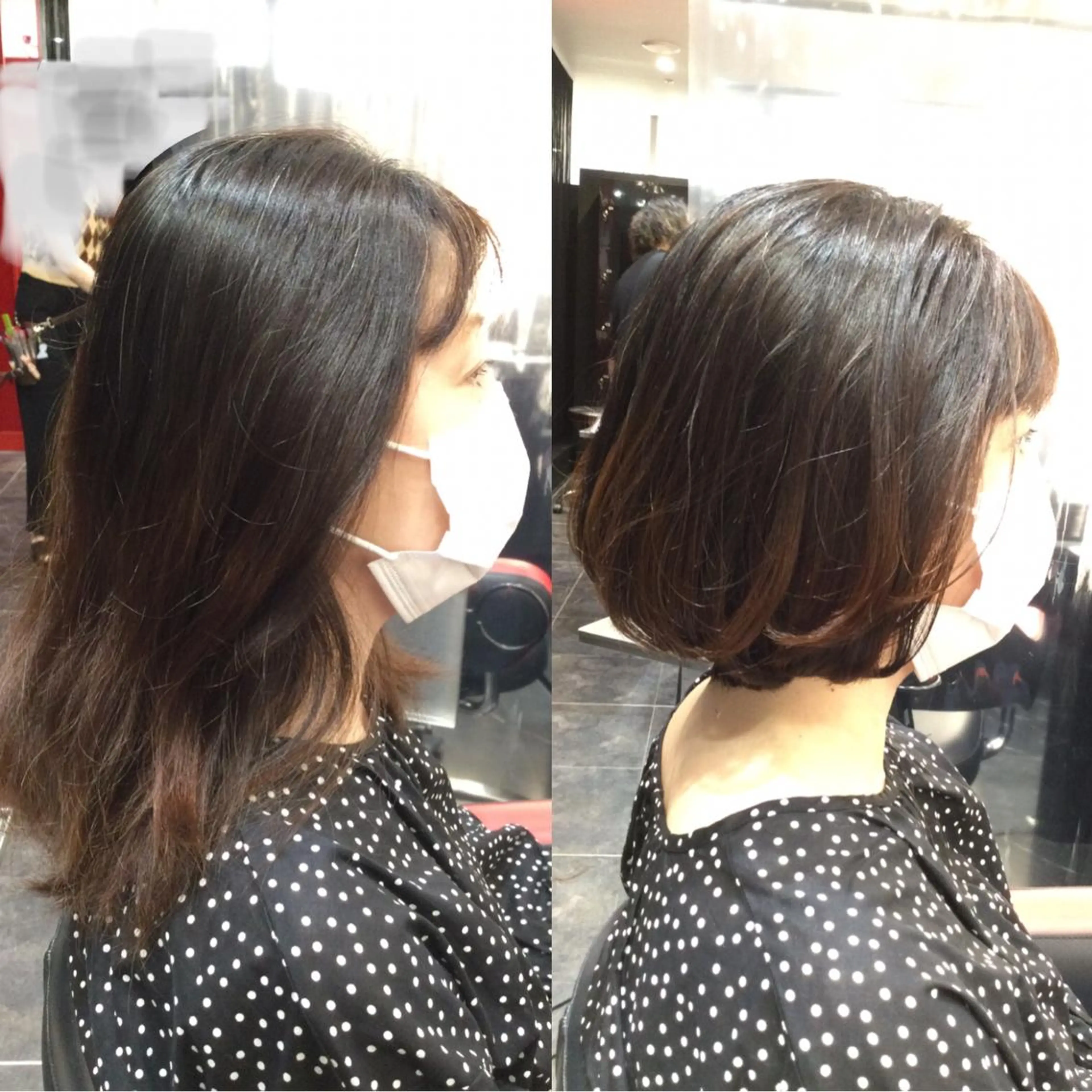 ミディアム カラー Annon プライベートサロンのヘアスタイル