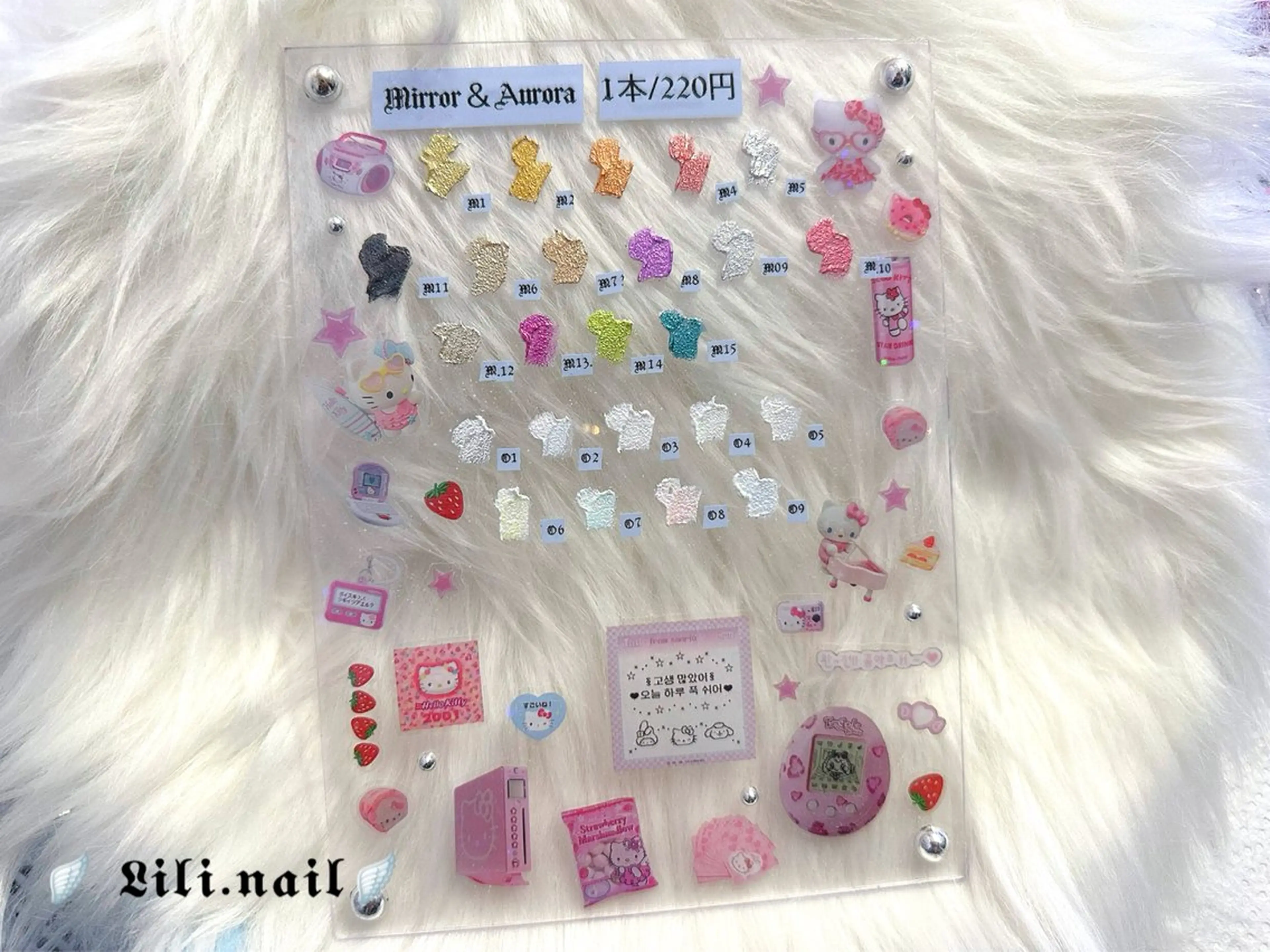 ネイル ハンドネイル フットネイル lili.nail y2k/ワンホンのネイルデザイン