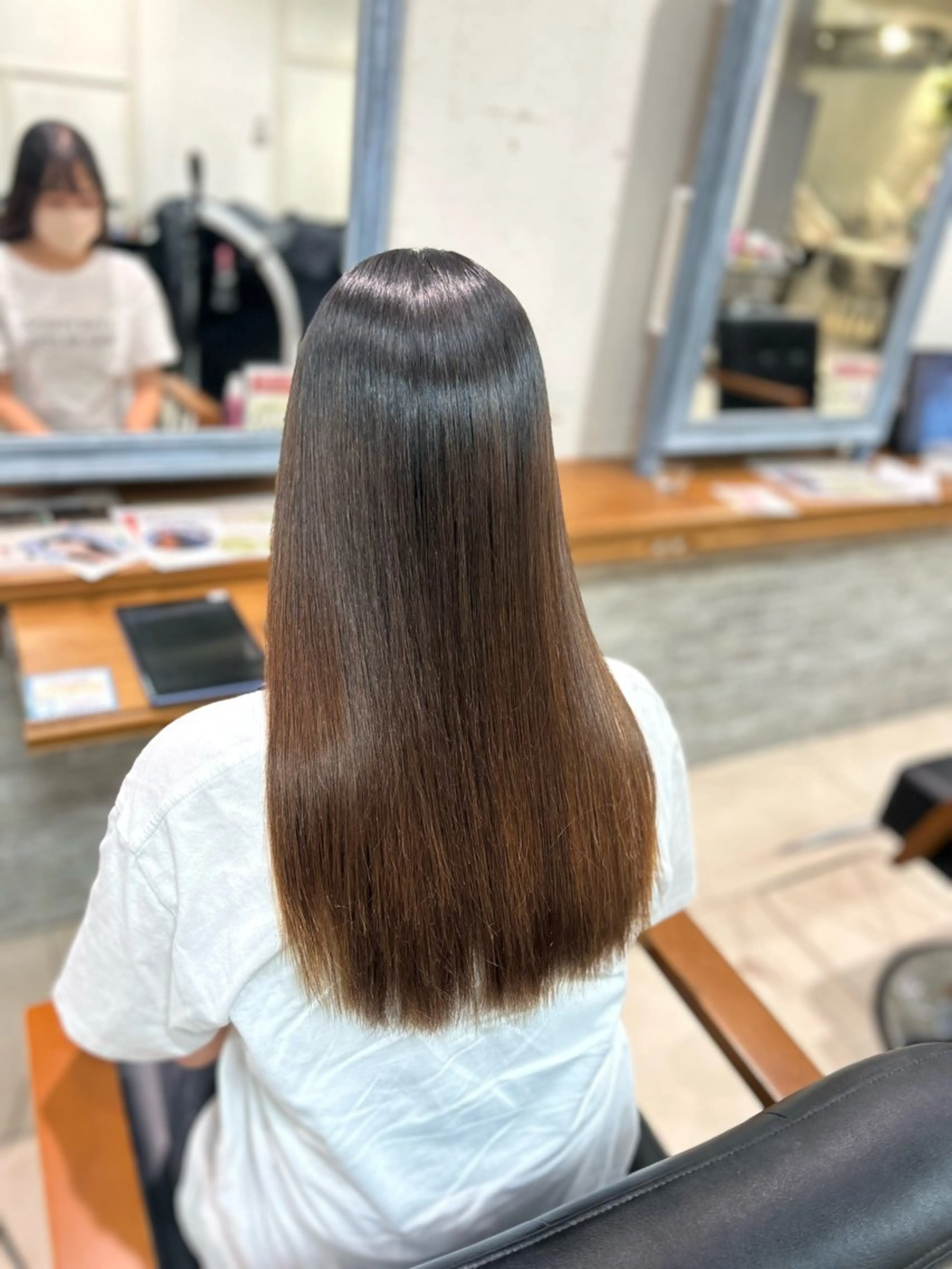 ロング 縮毛矯正 暖色カラー/アレンジ /束間まつげ🌼のヘアスタイル