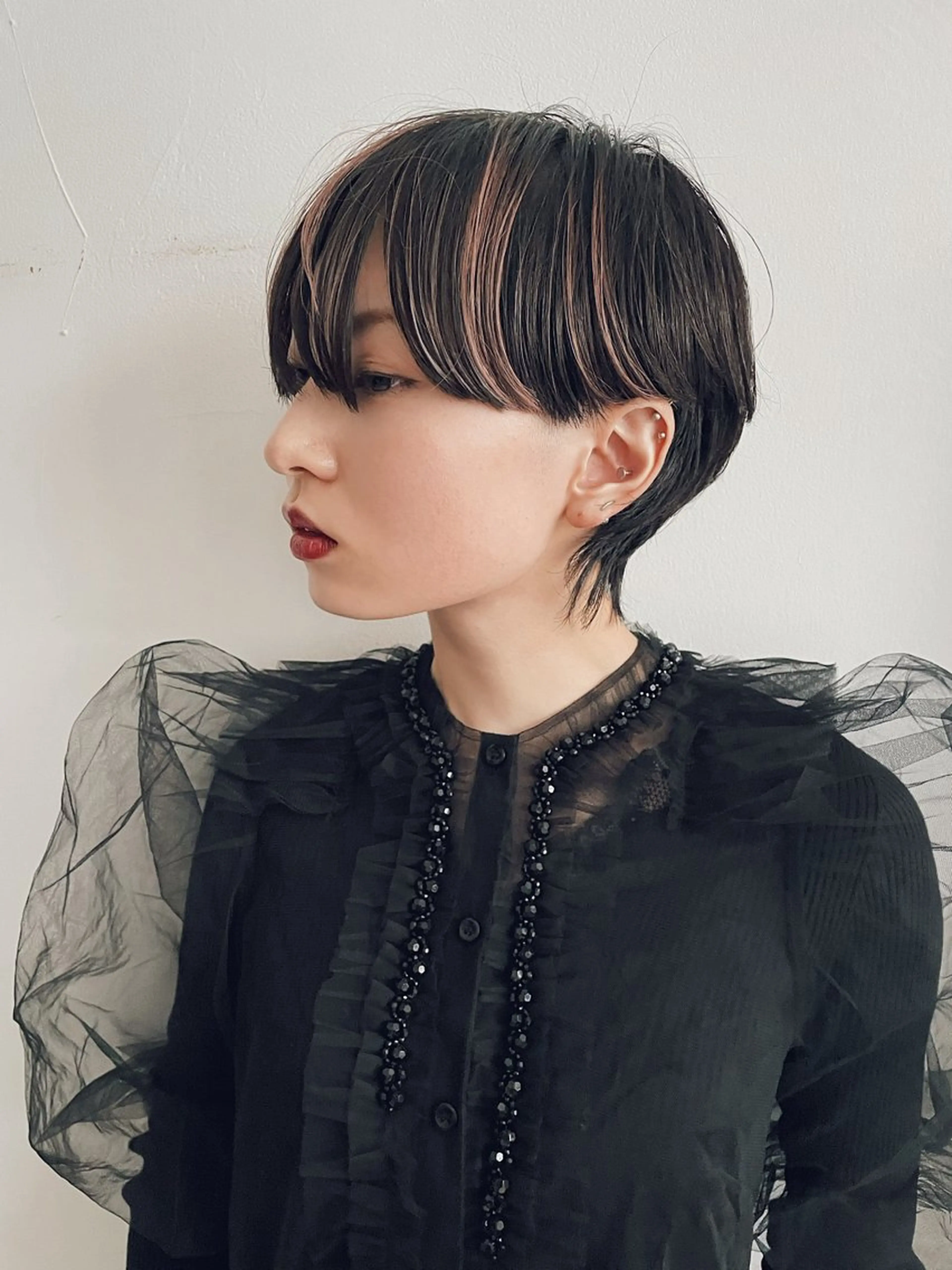 前髪ストレートパーマの写真