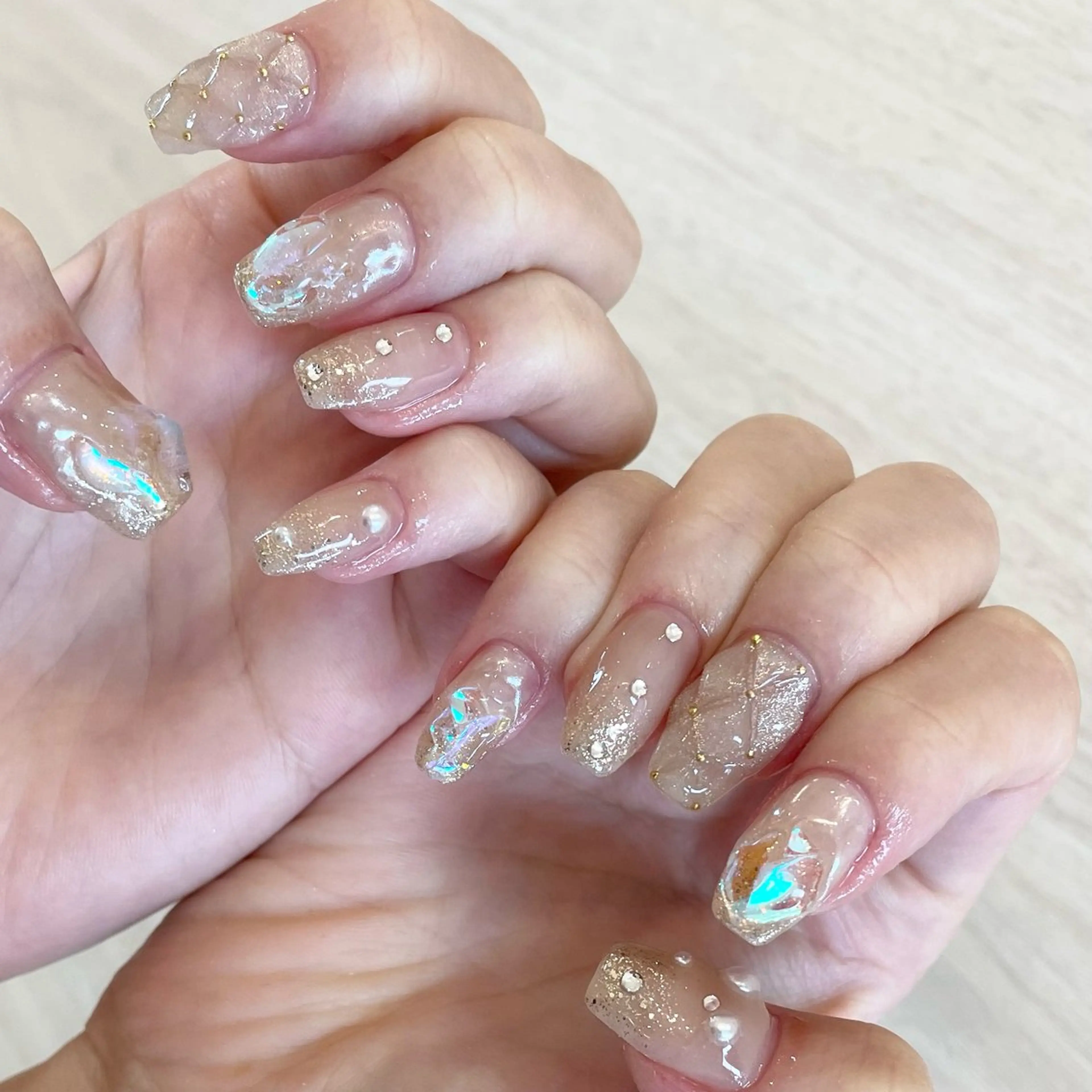 ネイル 氷ネイル・うるうるネイル Nail Salon Gummi.のネイルデザイン