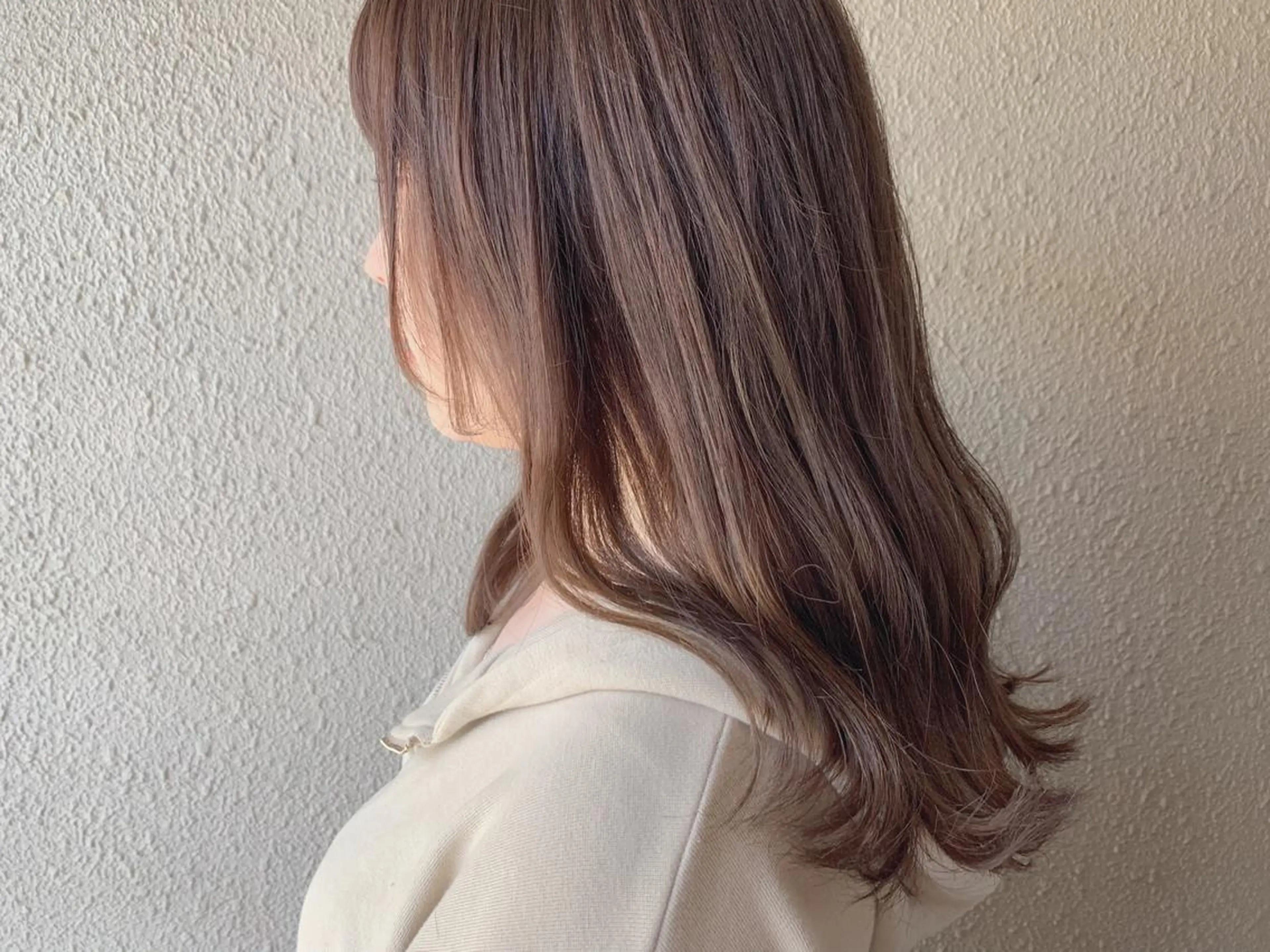 セミロング カラー グレージュ サダハルカ |chouetteのヘアスタイル