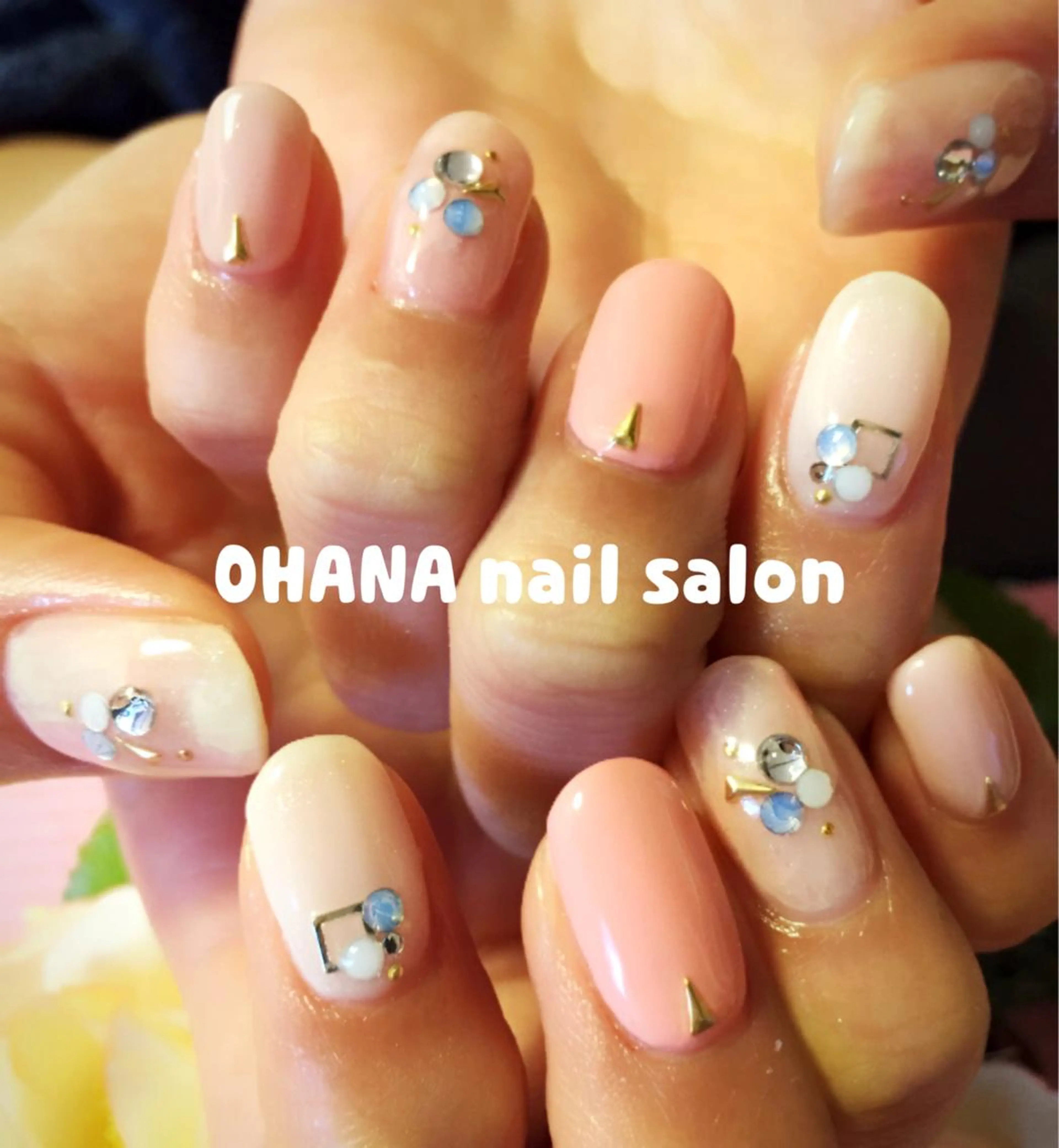 ネイル ジェルネイル ピンク ショートネイル 春ネイル 那覇🏝️台湾人 ネイリストSHIUのネイルデザイン