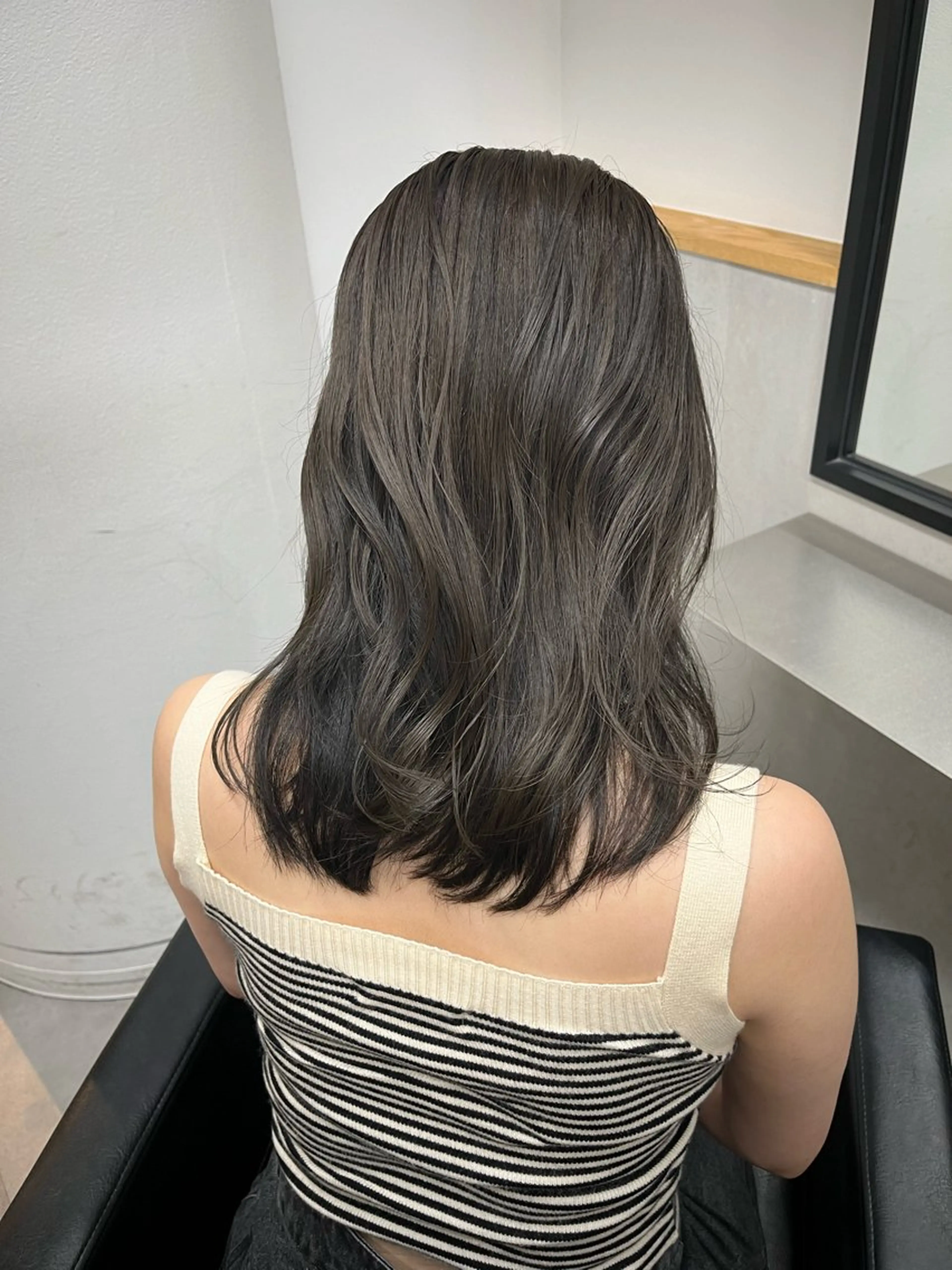 セミロング ヘアカラー 新宿/ボブ/レイヤー 縮毛矯正/SACHIのヘアスタイル