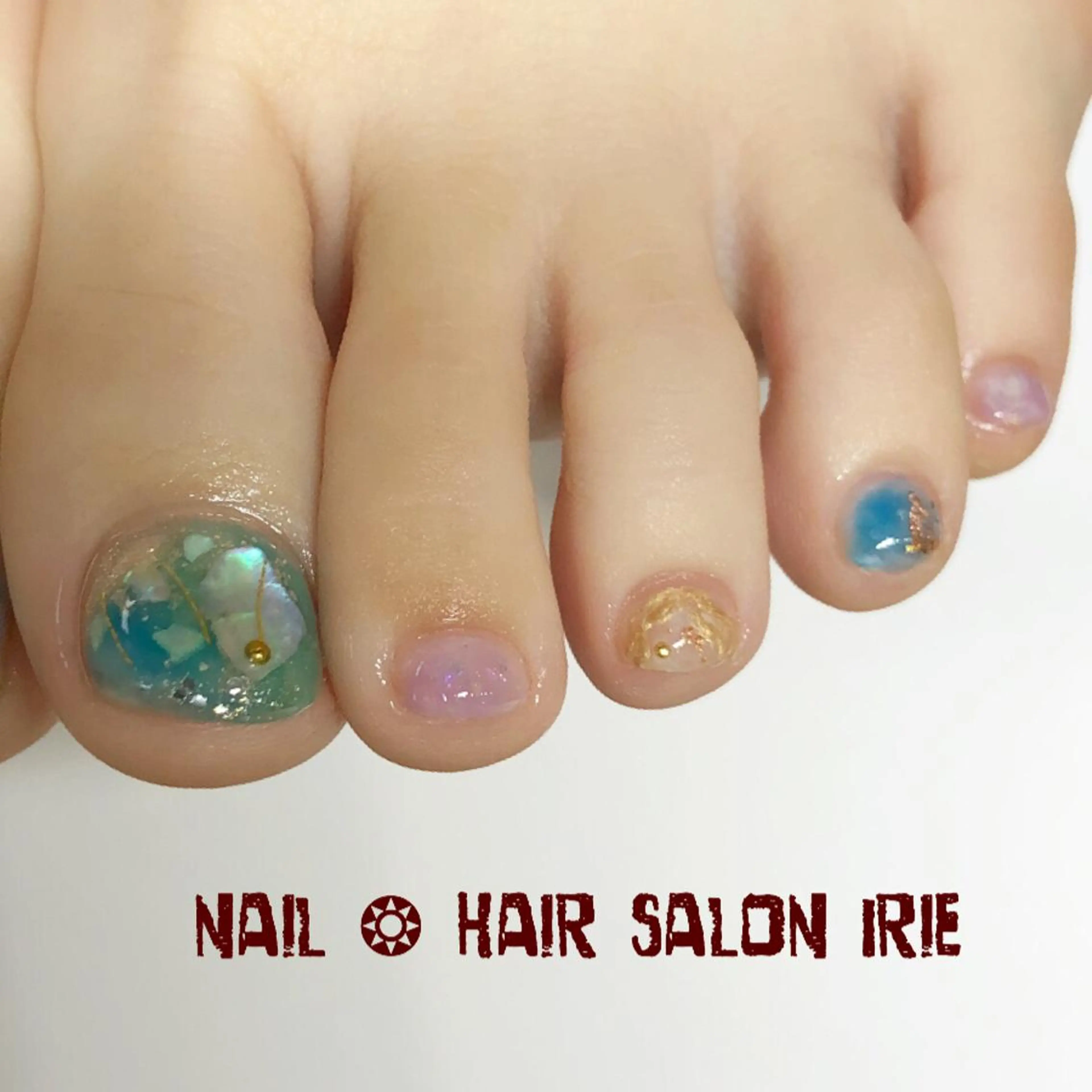 ネイル フットネイル Hair salon Irie所属・與儀 知佳のネイルデザイン