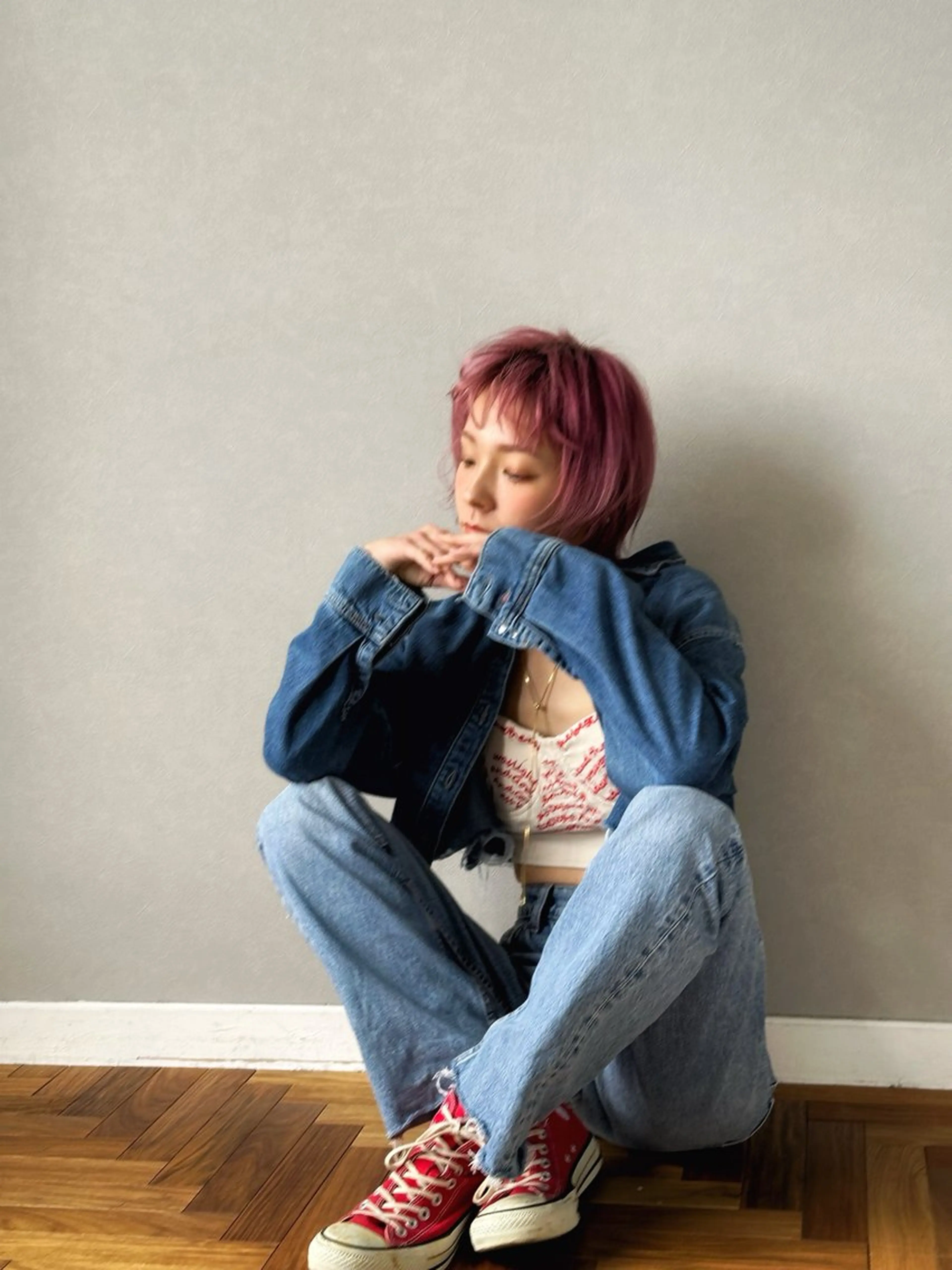 ショート カラー ヘアカラー hibiki/セット /透明感カラーのヘアスタイル