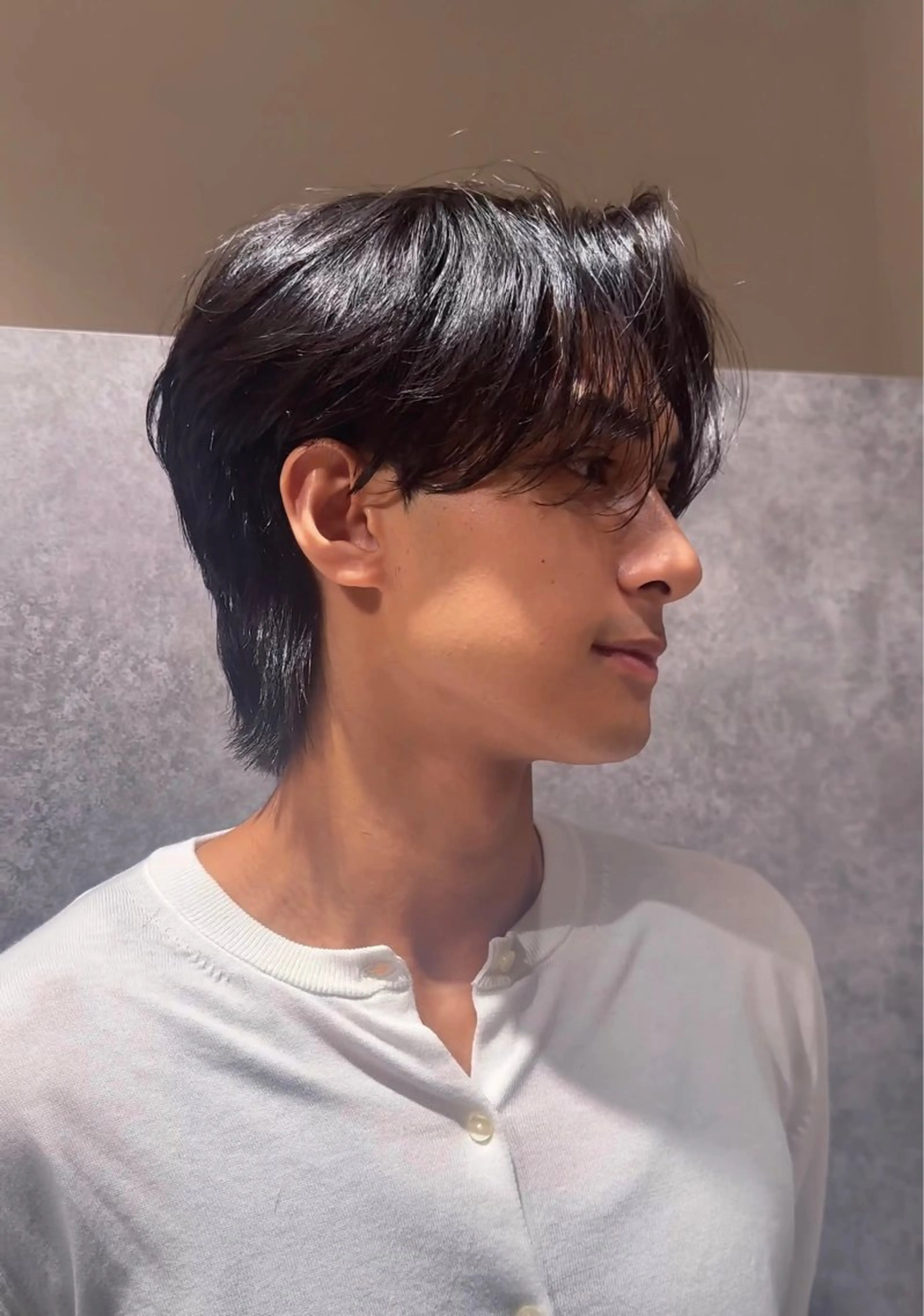 メンズ センターパート メンズウルフカット ウルフカット メンズ特化美容師/ 廣瀬勇斗のヘアスタイル