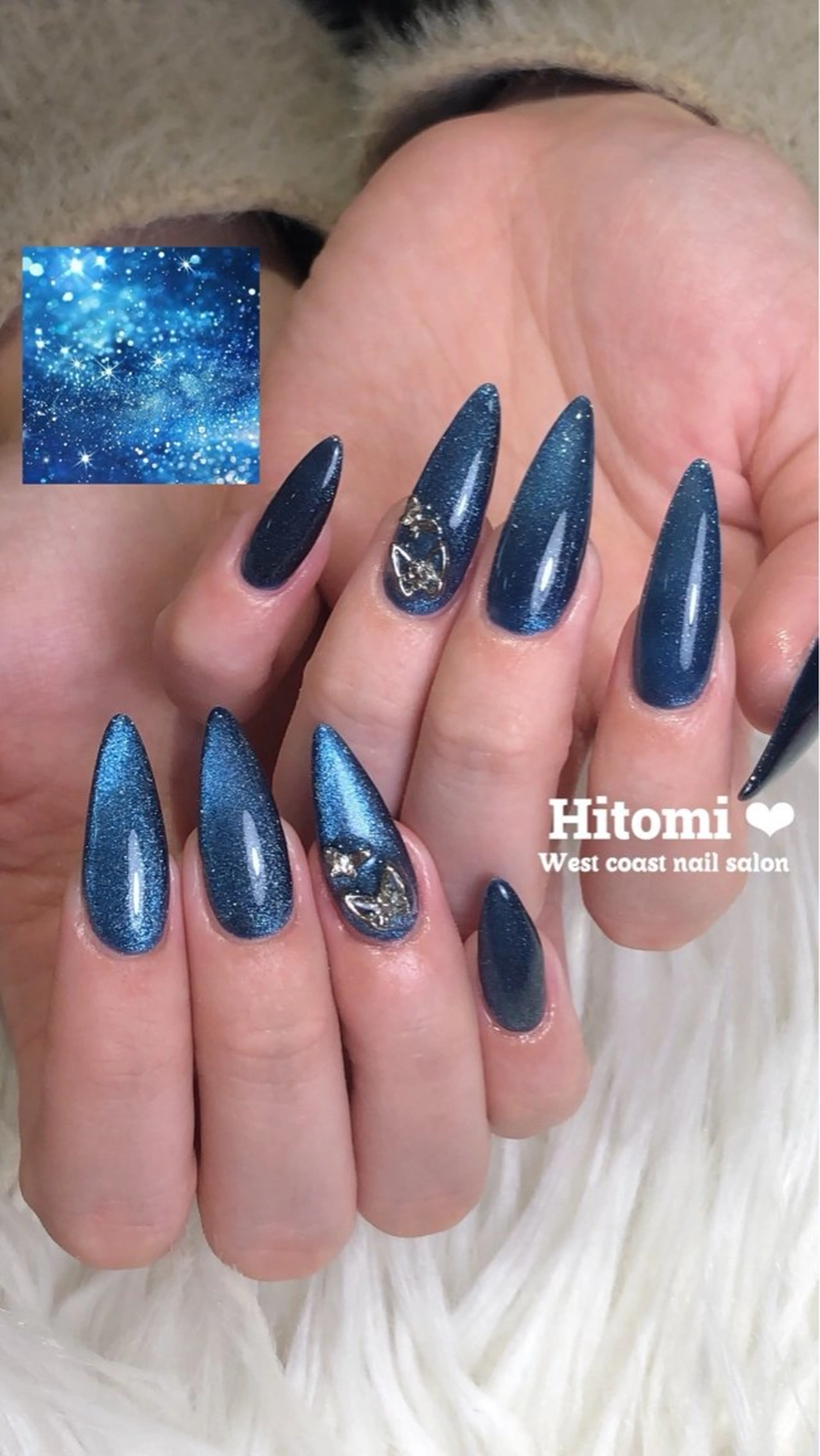 《Hand》オフなし✨チップ長さ出し10本+ワンカラー(ワンカラー／ラメ／フラッシュ)の写真