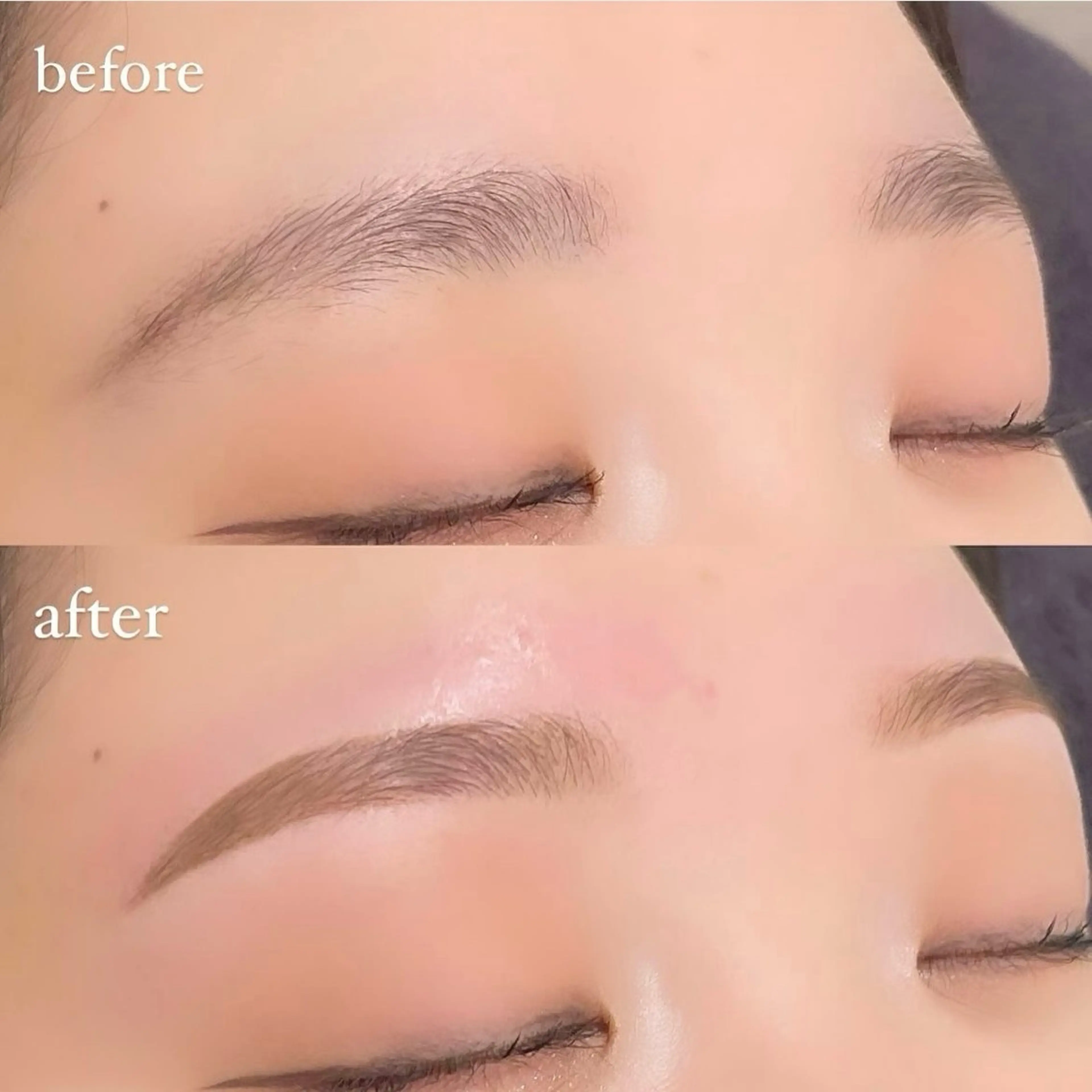 アイブロウ ワックス脱毛 眉カット 束感まつ毛/眉毛 /Kaedeのマツエク・マツパデザイン