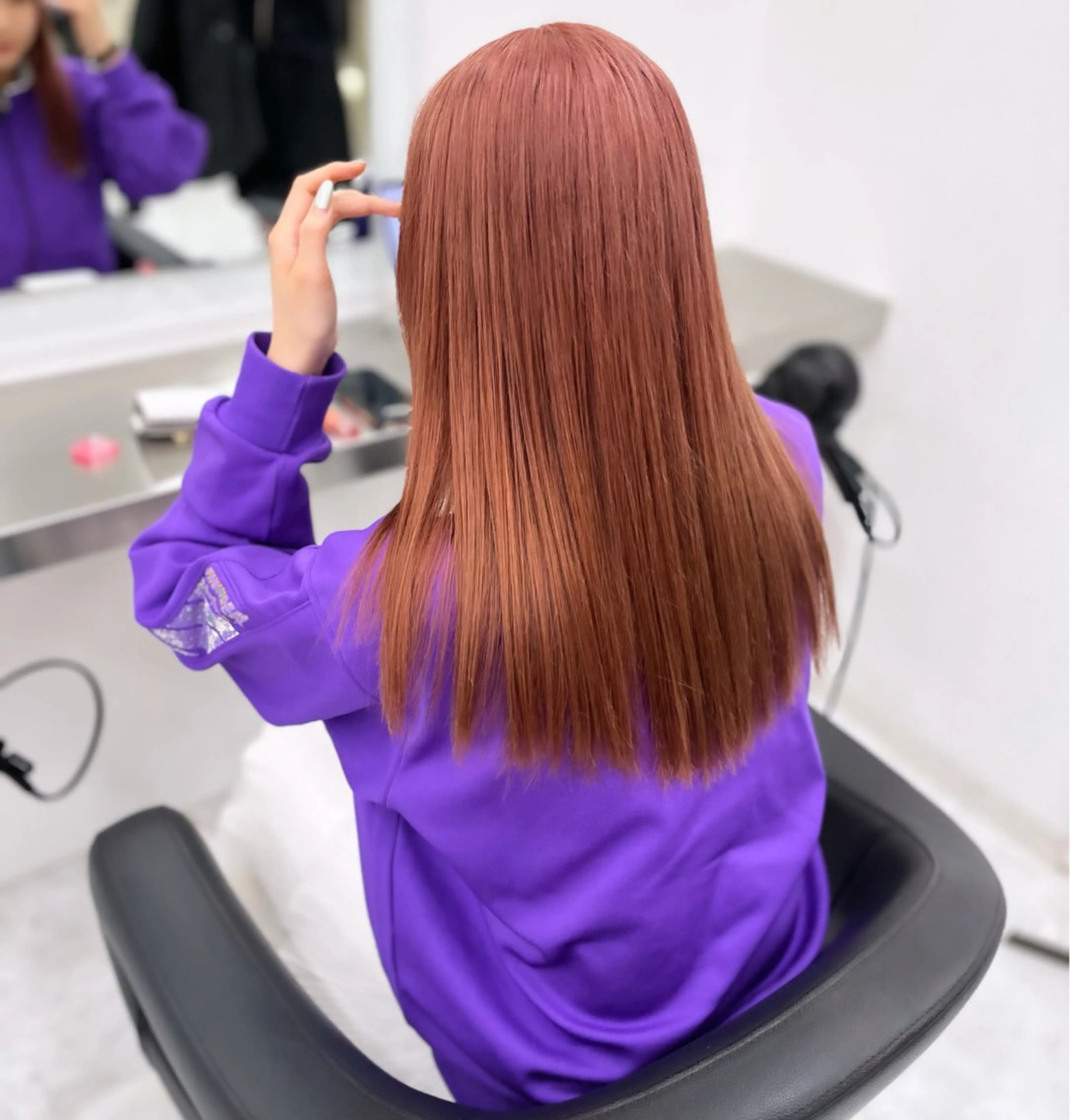 セミロング カラー ヘアアレンジ ヘアカラー トリートメント ヘアセット 愛されカラー🩷 はるなのヘアスタイル