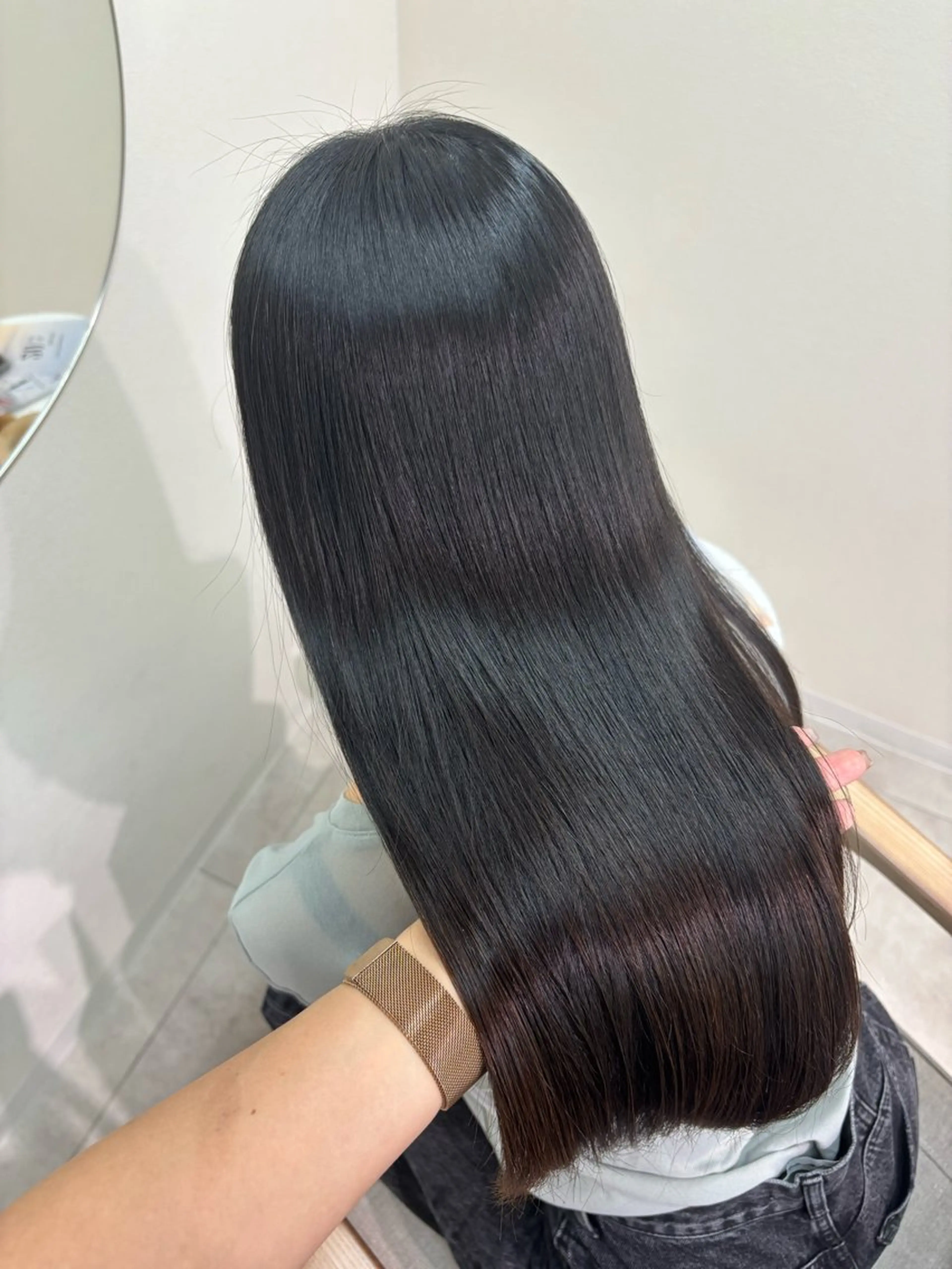 ロング 縮毛矯正 トリートメント ヘッドスパ 広島/わかな/ヘア セット/オリーブのヘアスタイル