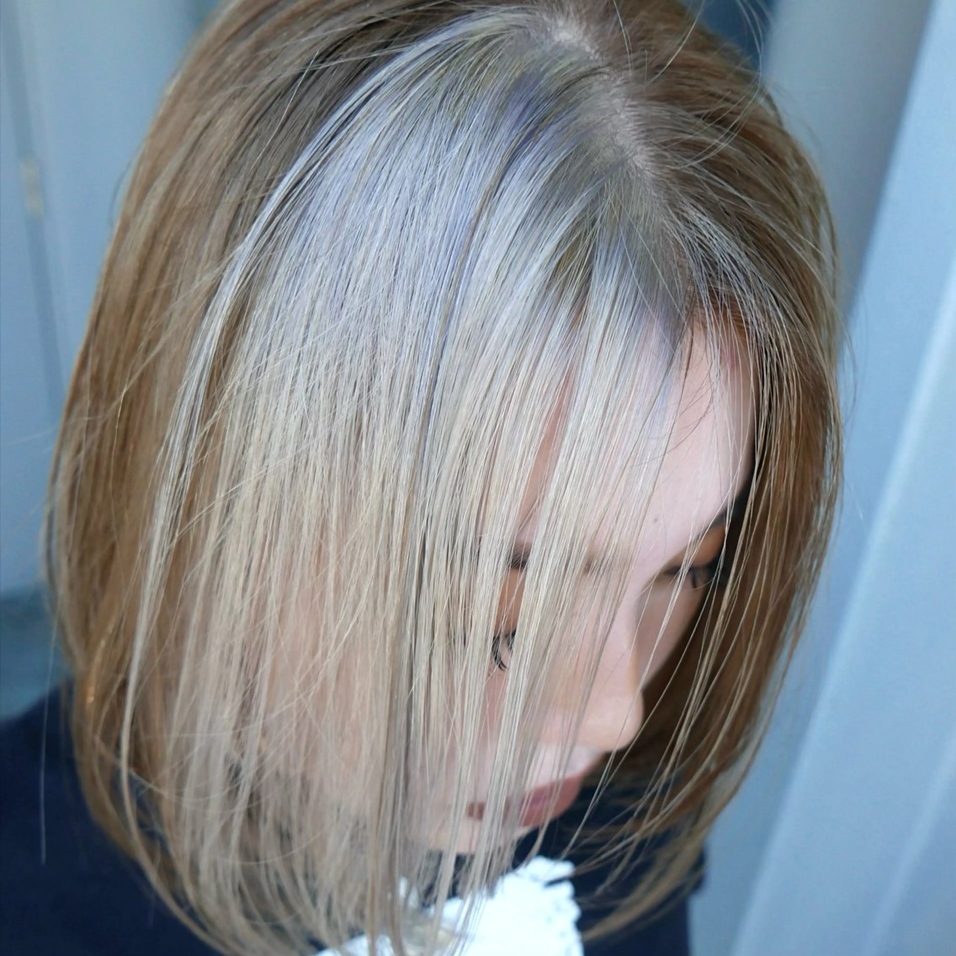 ミディアム カラー ブラウンカラー ミルクティーブラウン ボブ bloc japon所属・ブレイズ˚✧₊⁎ レイヤーToriのヘアスタイル