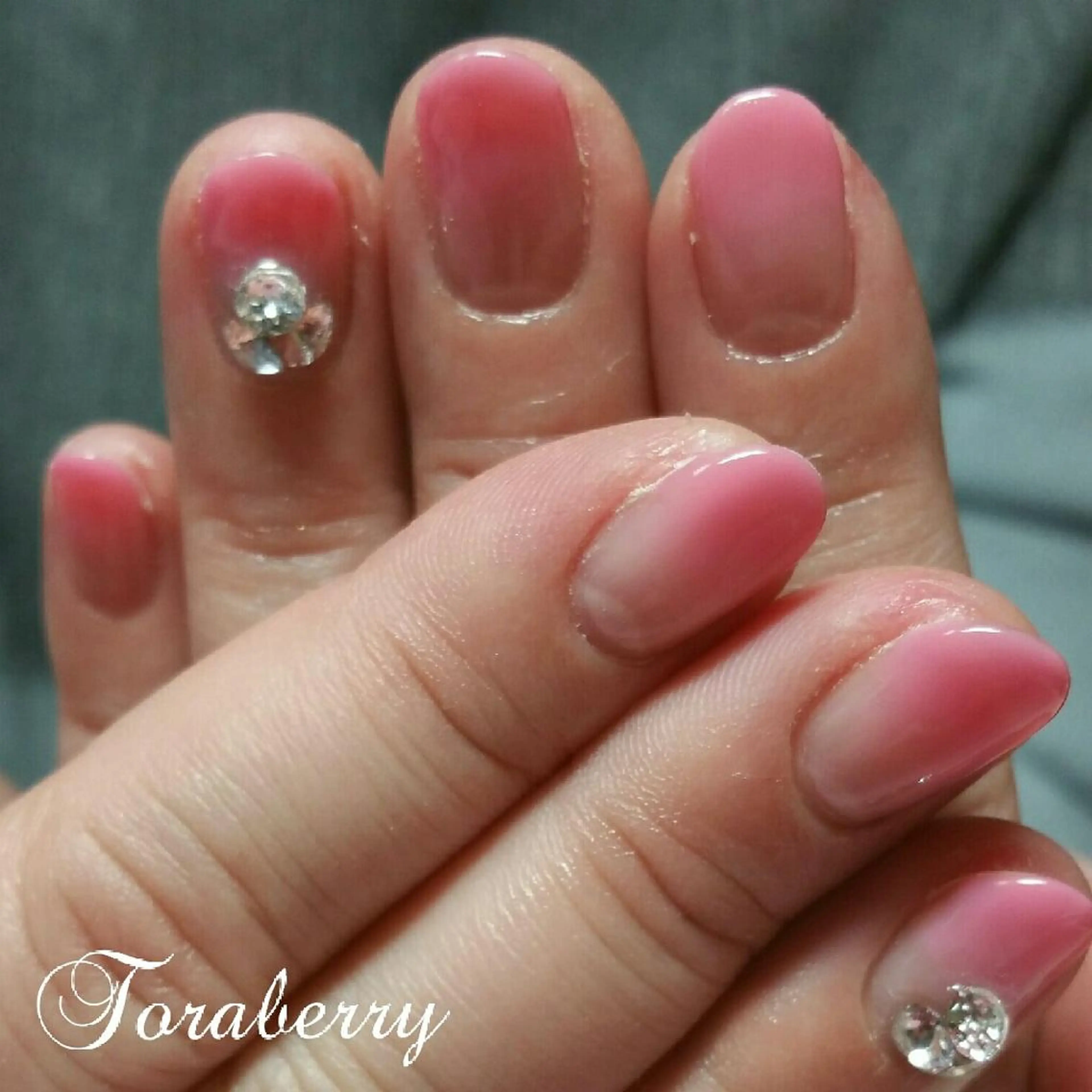 ネイル ストーンネイル ネイリスト なつみのネイルデザイン