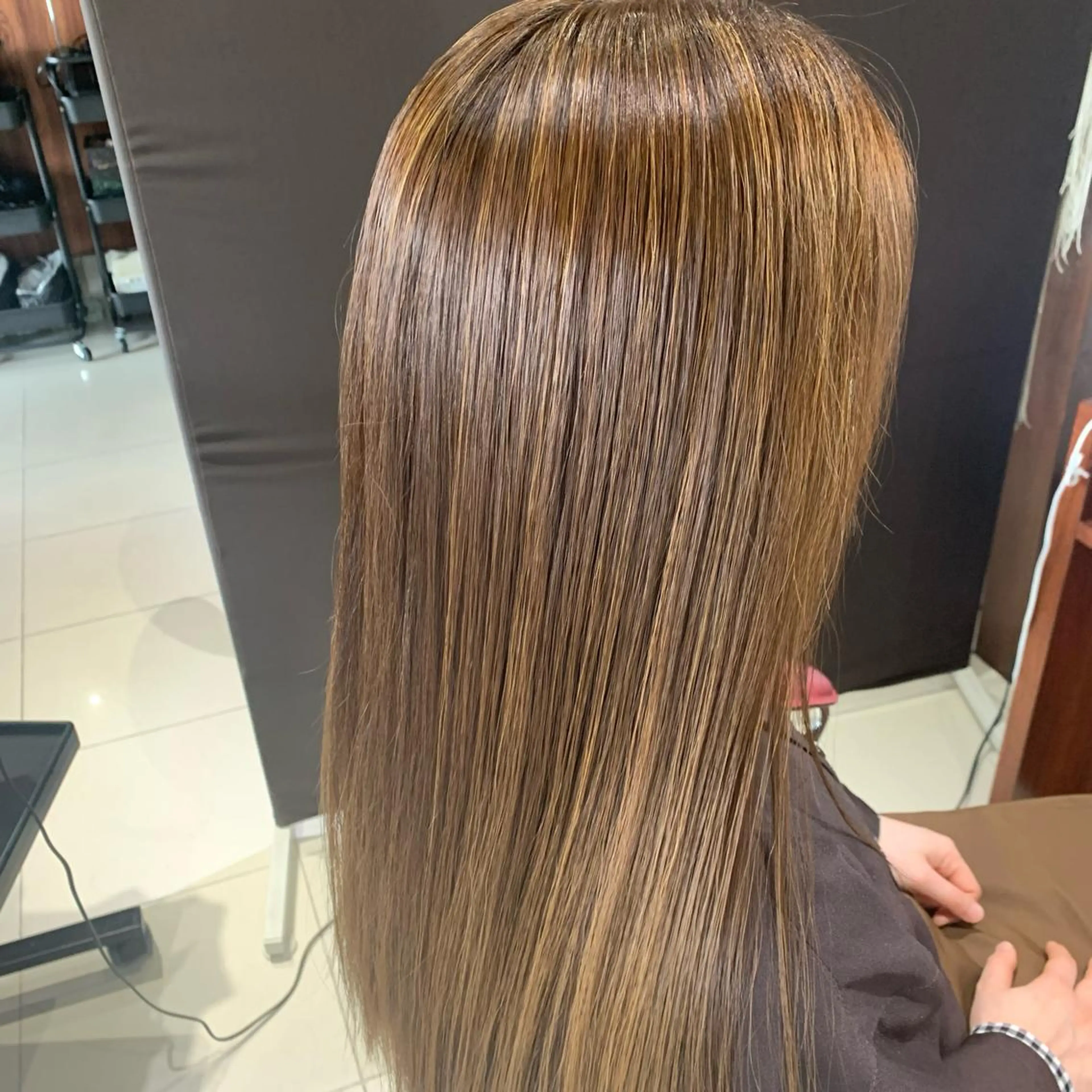 ロング 髪質改善 髪質改善ストレート、 カラー清野雄大のヘアスタイル