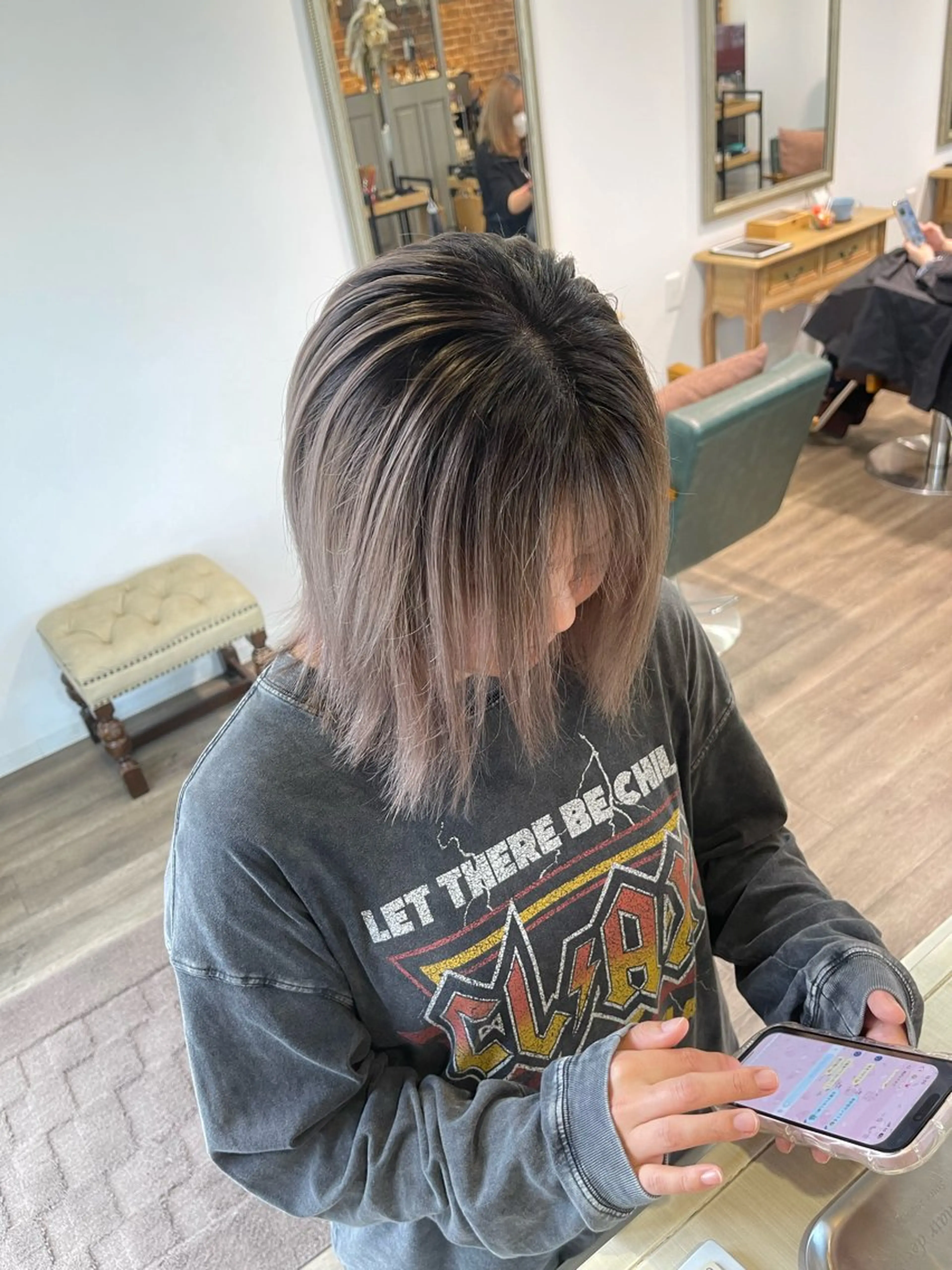 ミディアム カラー ヘアカラー Felice Erikaのヘアスタイル