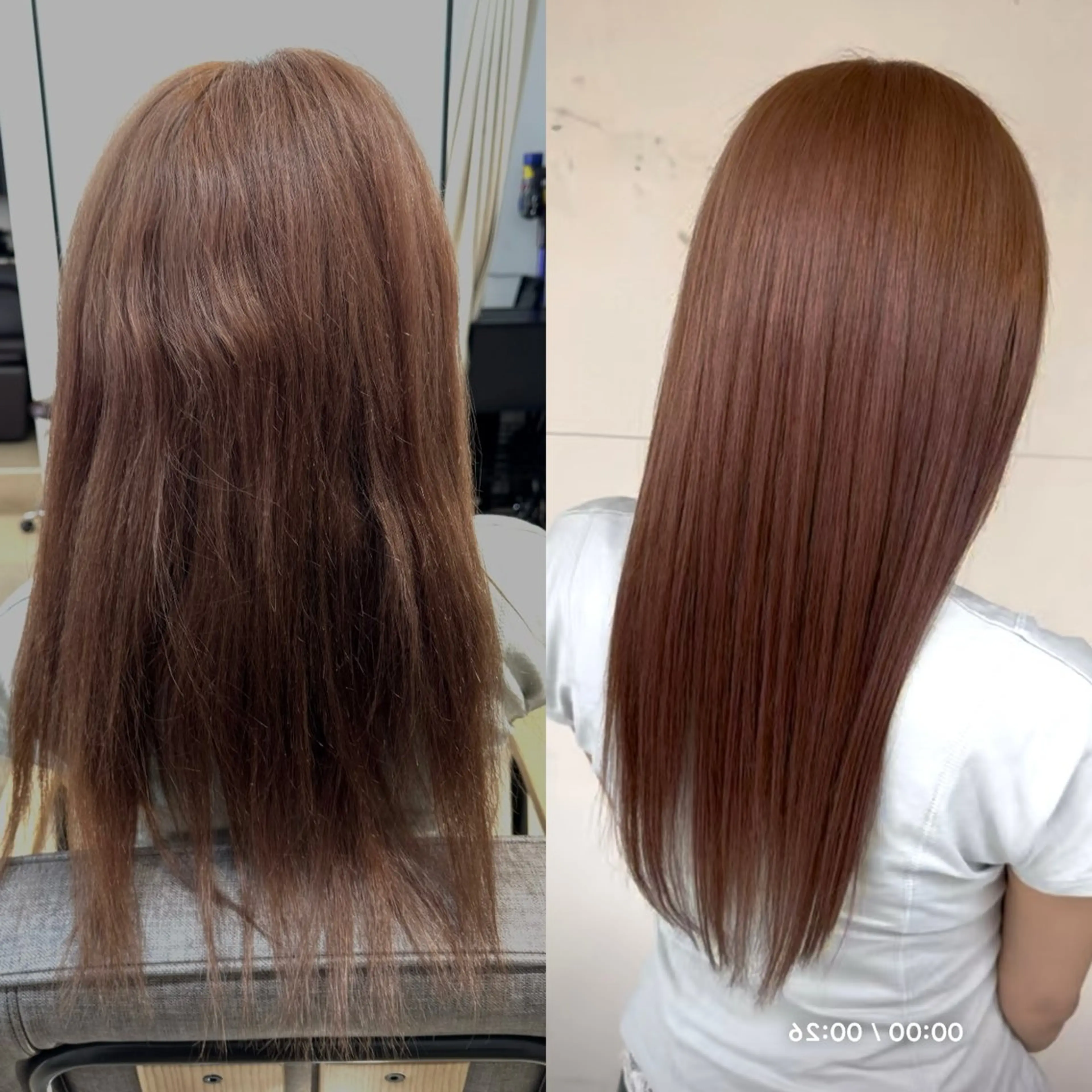 ロング カット 縮毛矯正 トリートメント 縮毛矯正×艶髪× レイヤー/賀川サトシのヘアスタイル