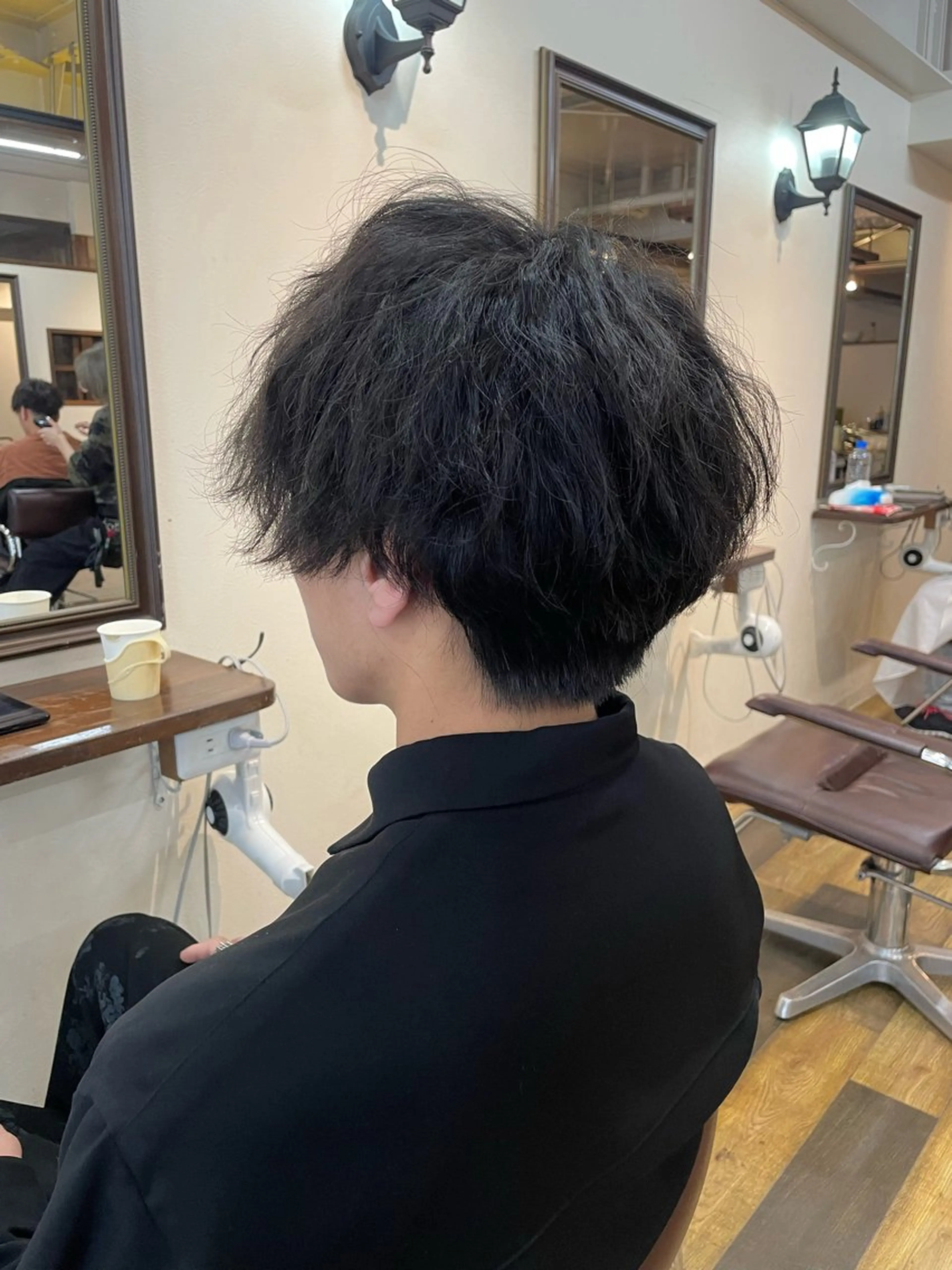 ショート パーマ メンズ canonart上田 里恵のヘアスタイル