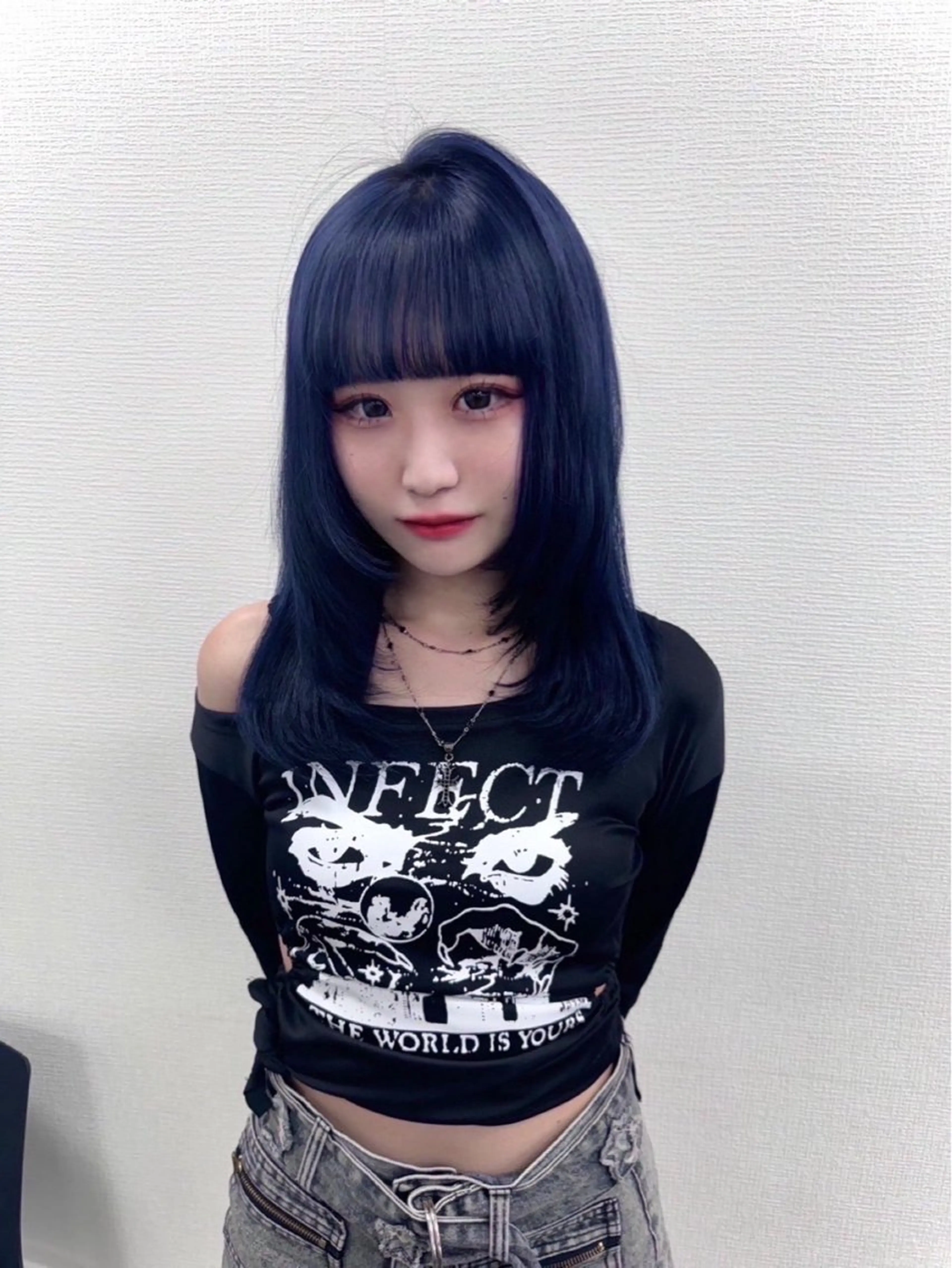 ロング カラー ヘアアレンジ ヘアカラー トリートメント ヘッドスパ ヘアセット 韓国レイヤーカット /韓国トレンドカラーのヘアスタイル