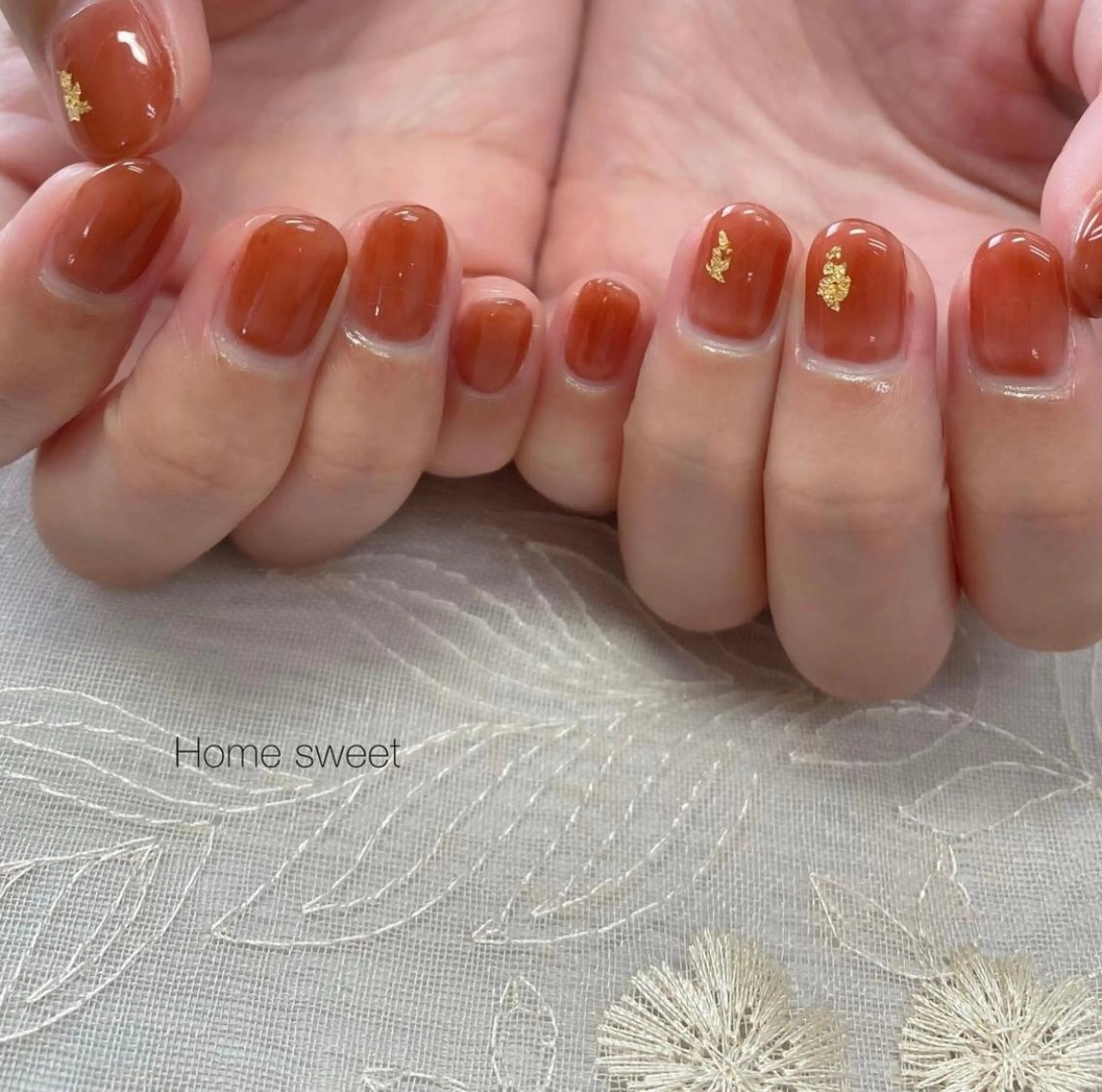 ネイル ハンドネイル ショートネイル. Home sweetのネイルデザイン