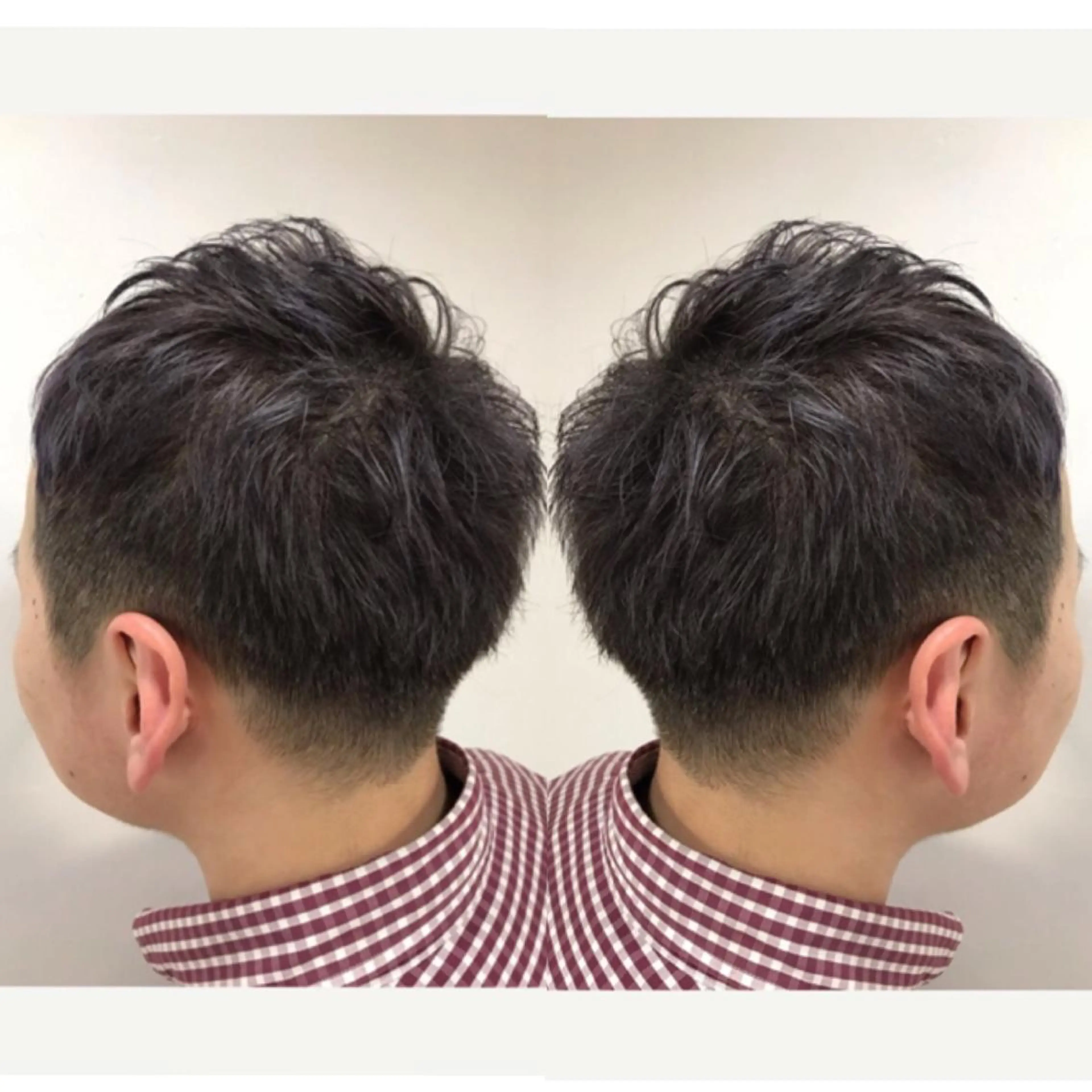 ショート カラー メンズ 刈り上げ アッシュ ラベンダーカラー ラベンダーアッシュ River,Land所属・yui .のヘアスタイル