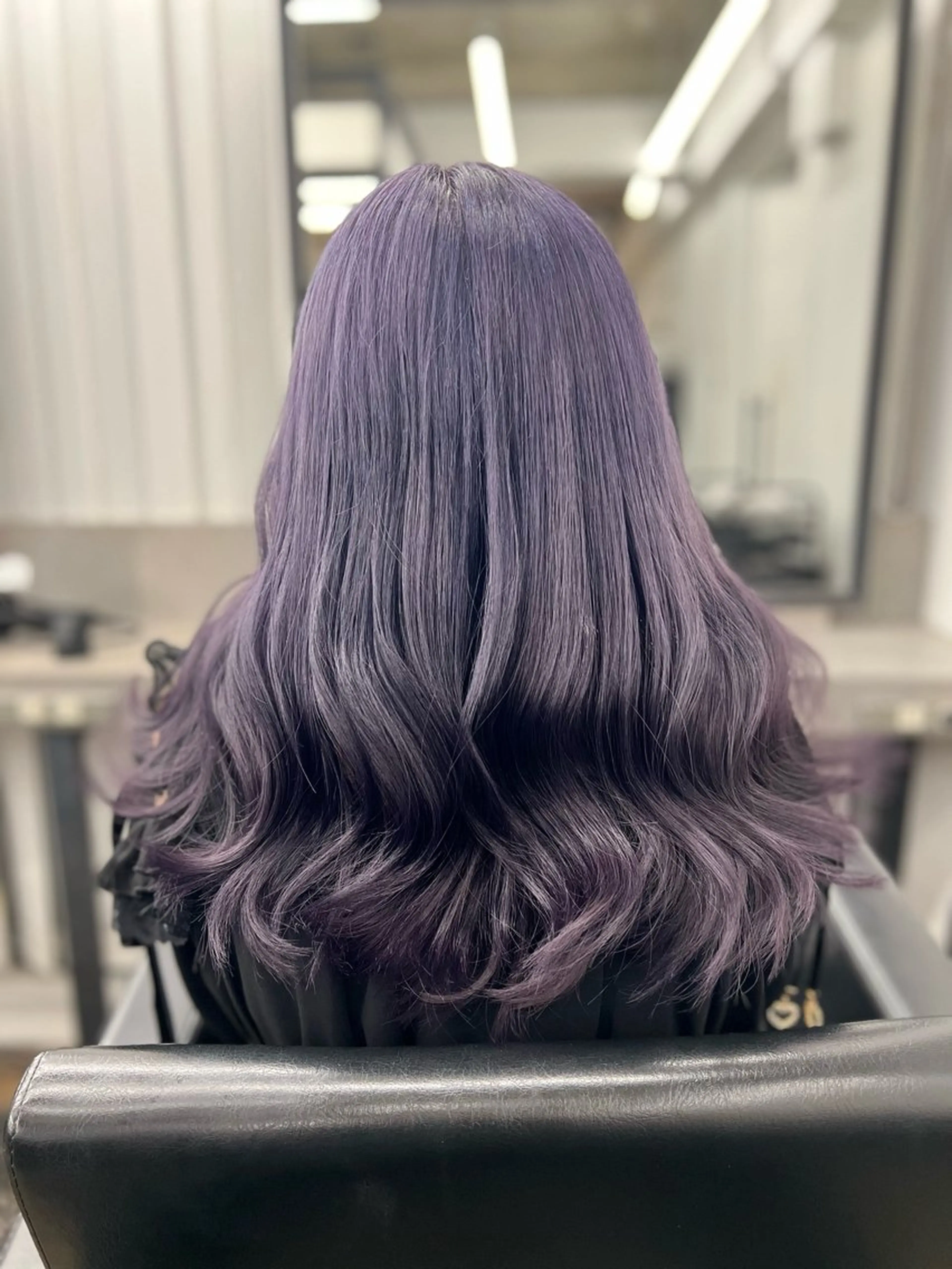 ロング カラー パープルカラー カット ヘアカラー ADLLA.アドラ所属・透明感カラー特化🫧 ADLLA.栗原🦋のヘアスタイル