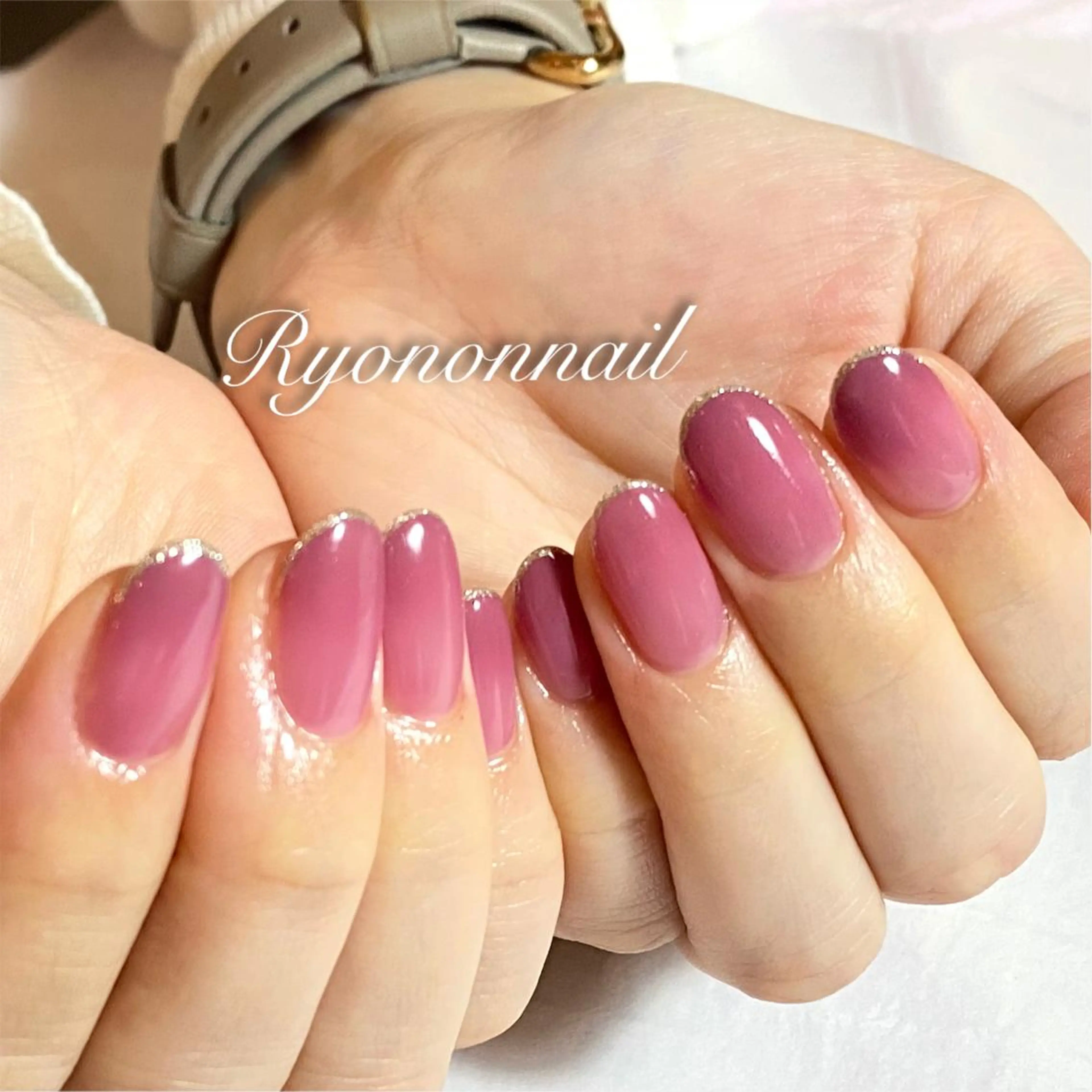 ネイル ラメ(グリッター) Ryononnail(リョノンネイル)所属・Ryononnail 上谷典子のネイルデザイン