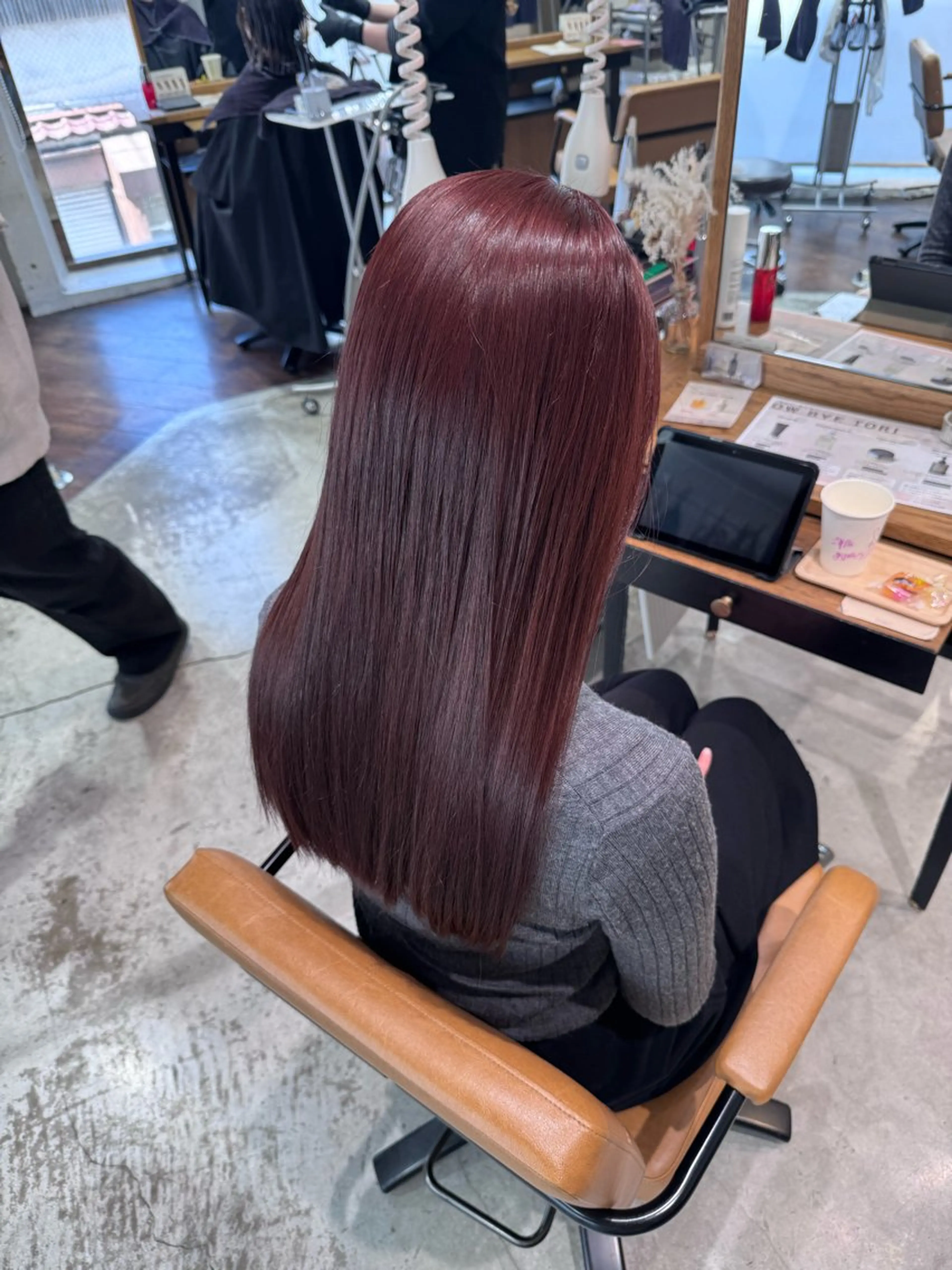セミロング カラー ピンクカラー ローズカラー ヘアカラー AVANCE.ens 広島袋町店ayuのヘアスタイル