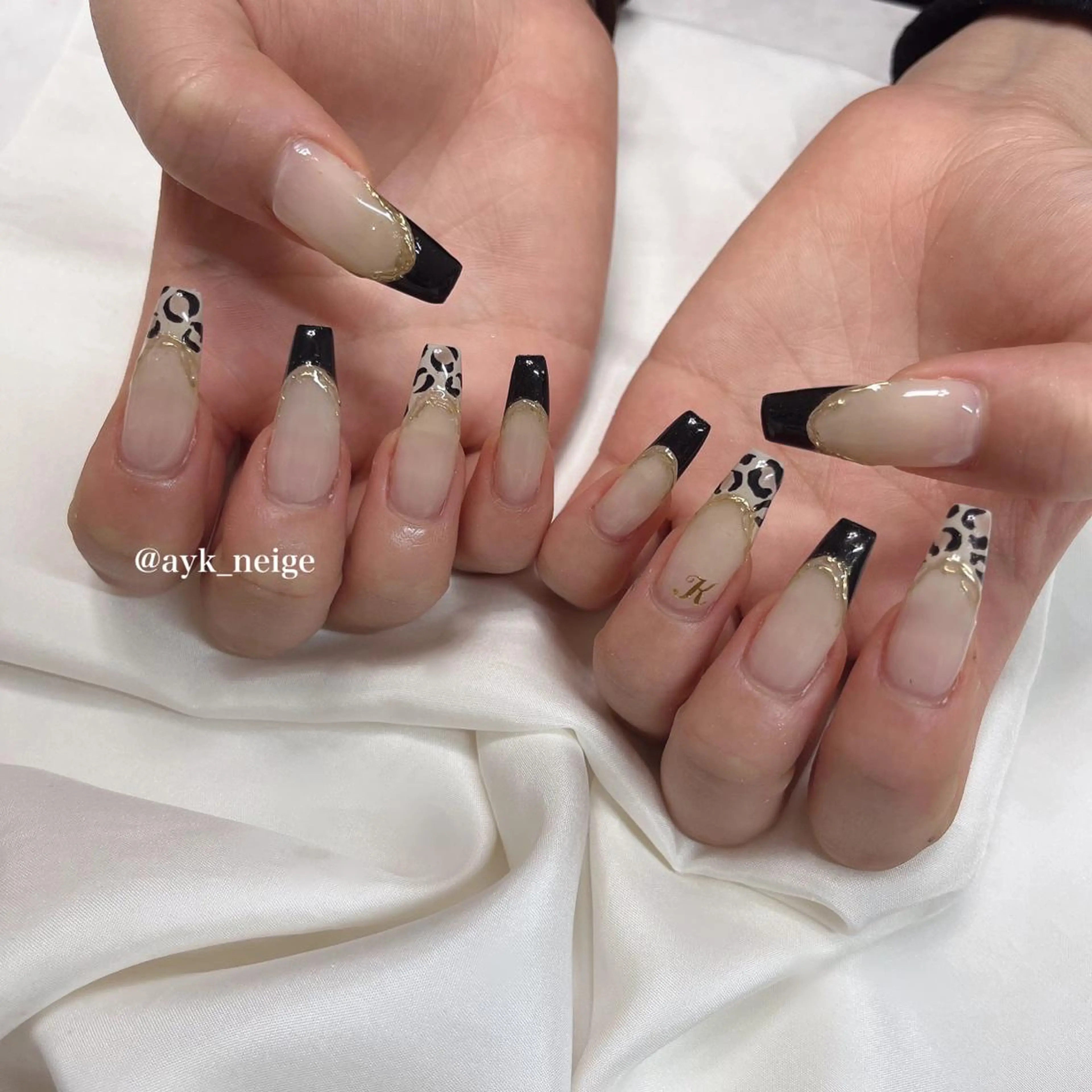 ネイル フットネイル フレンチネイル ガラスフレンチ グラデーション 韓国ネイル n'eige nail所属・大谷 綾香のネイルデザイン