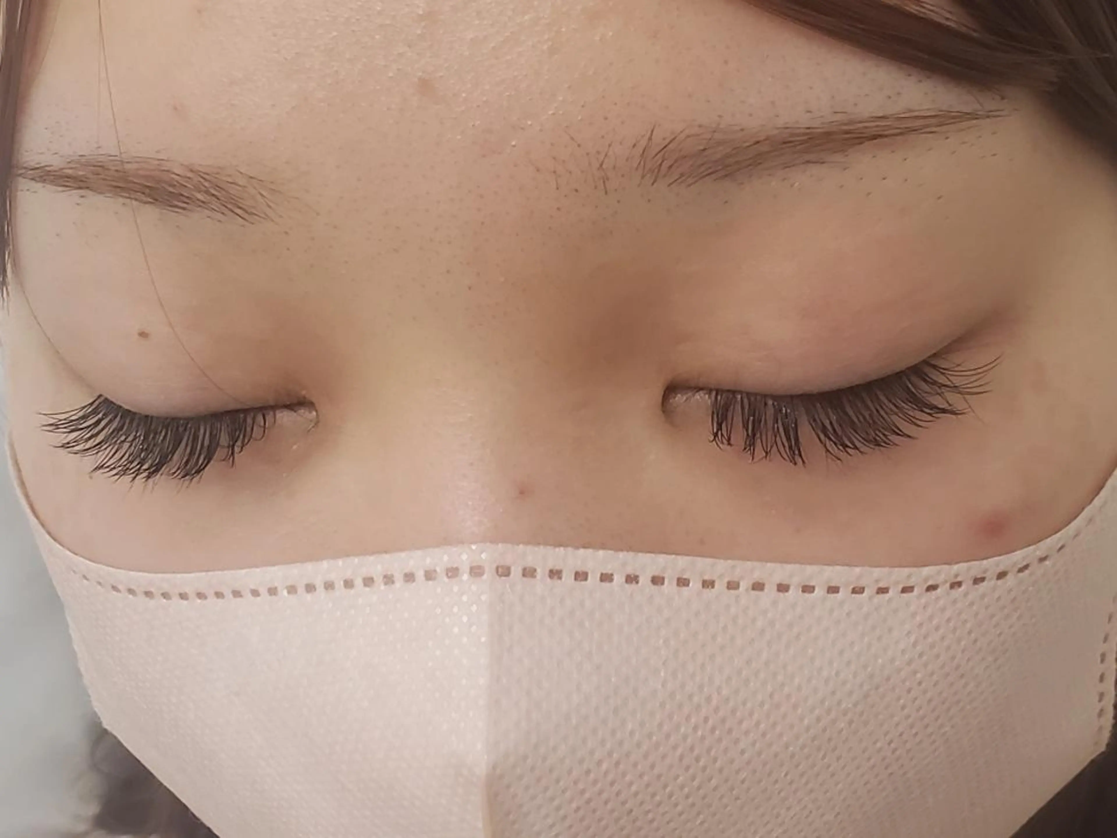 マツエク・マツパ フラットラッシュ ナチュラル Crescent Eye Yuiのマツエク・マツパデザイン