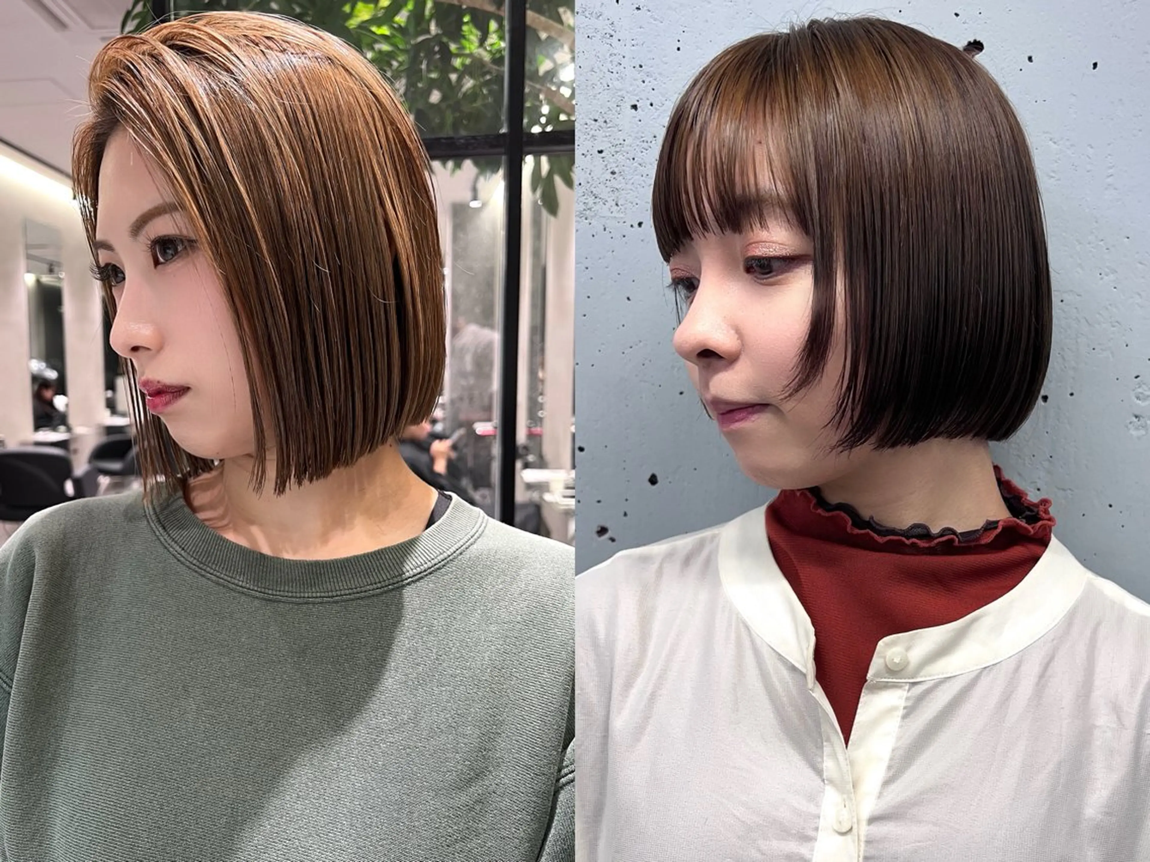 ショート ボブ 髪質改善 似合わせカット トリートメント ハイトーン/レイヤー カット岩田健斗/新宿のヘアスタイル
