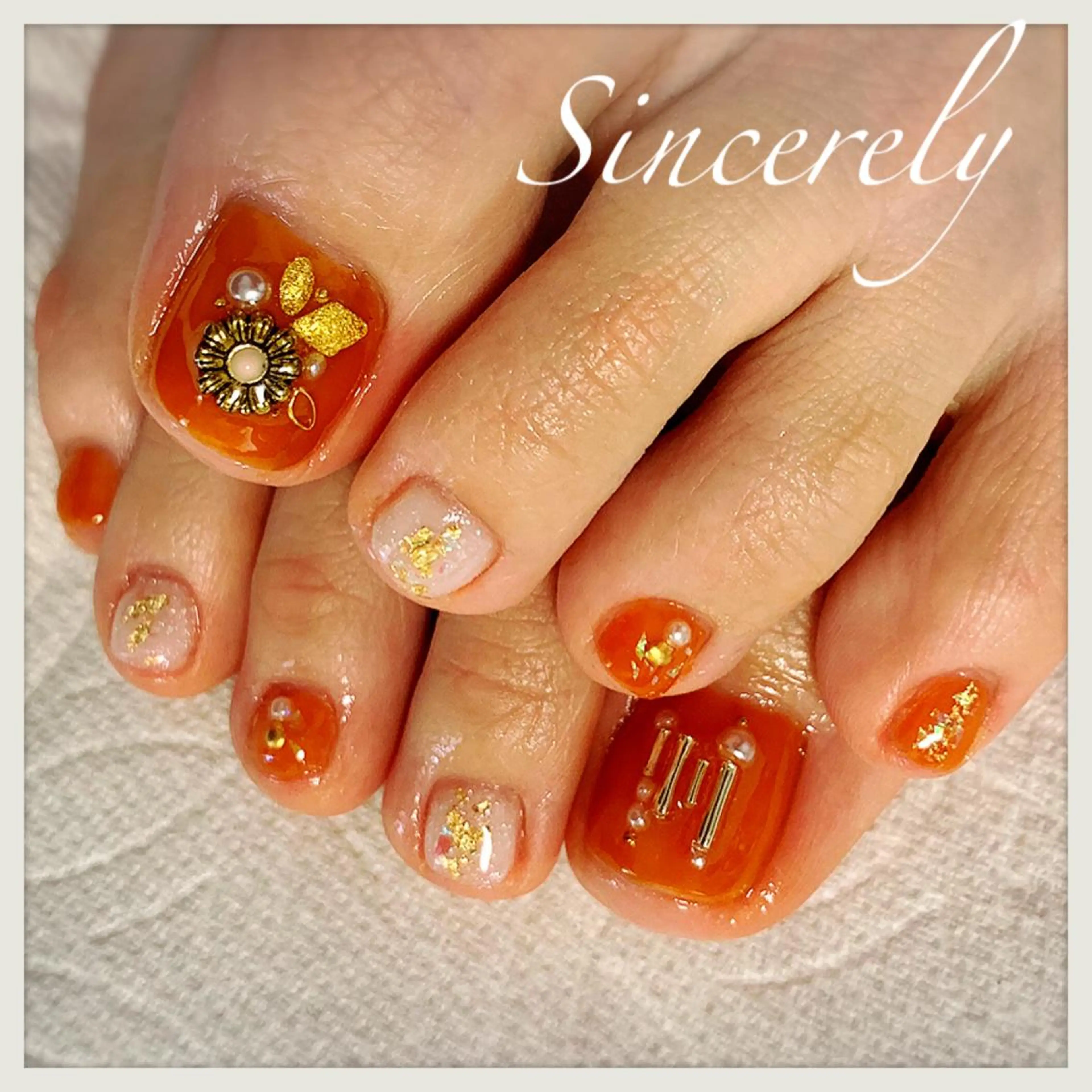 ネイル フットネイル Sincerely ☺︎のネイルデザイン