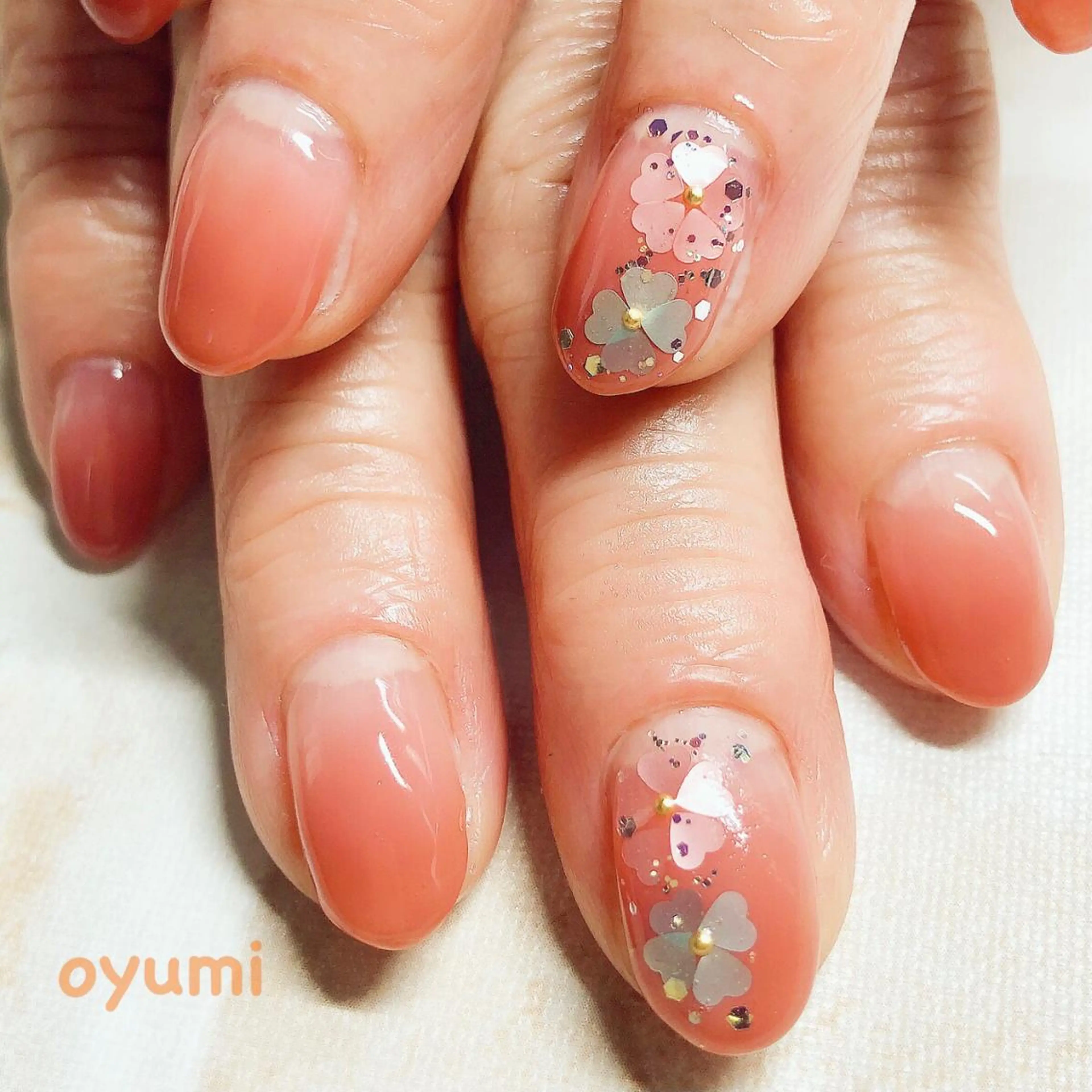 ネイル 桜ネイル ジェルネイル パラジェル 春ネイル ハンドネイル takanashi yumiのネイルデザイン