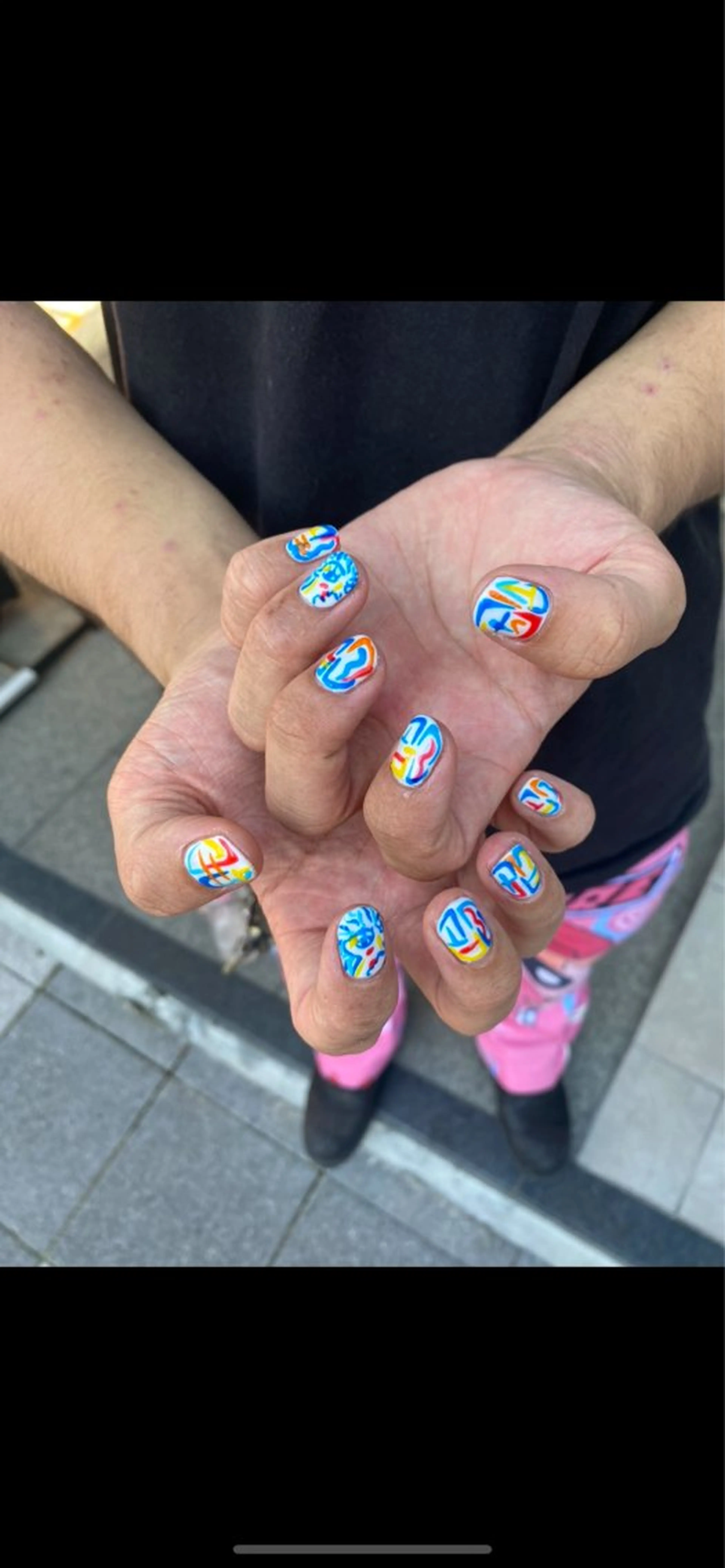 ネイル ハンドネイル ハンドケア カンナ【Y2Kネイル /コーンロウ】のネイルデザイン