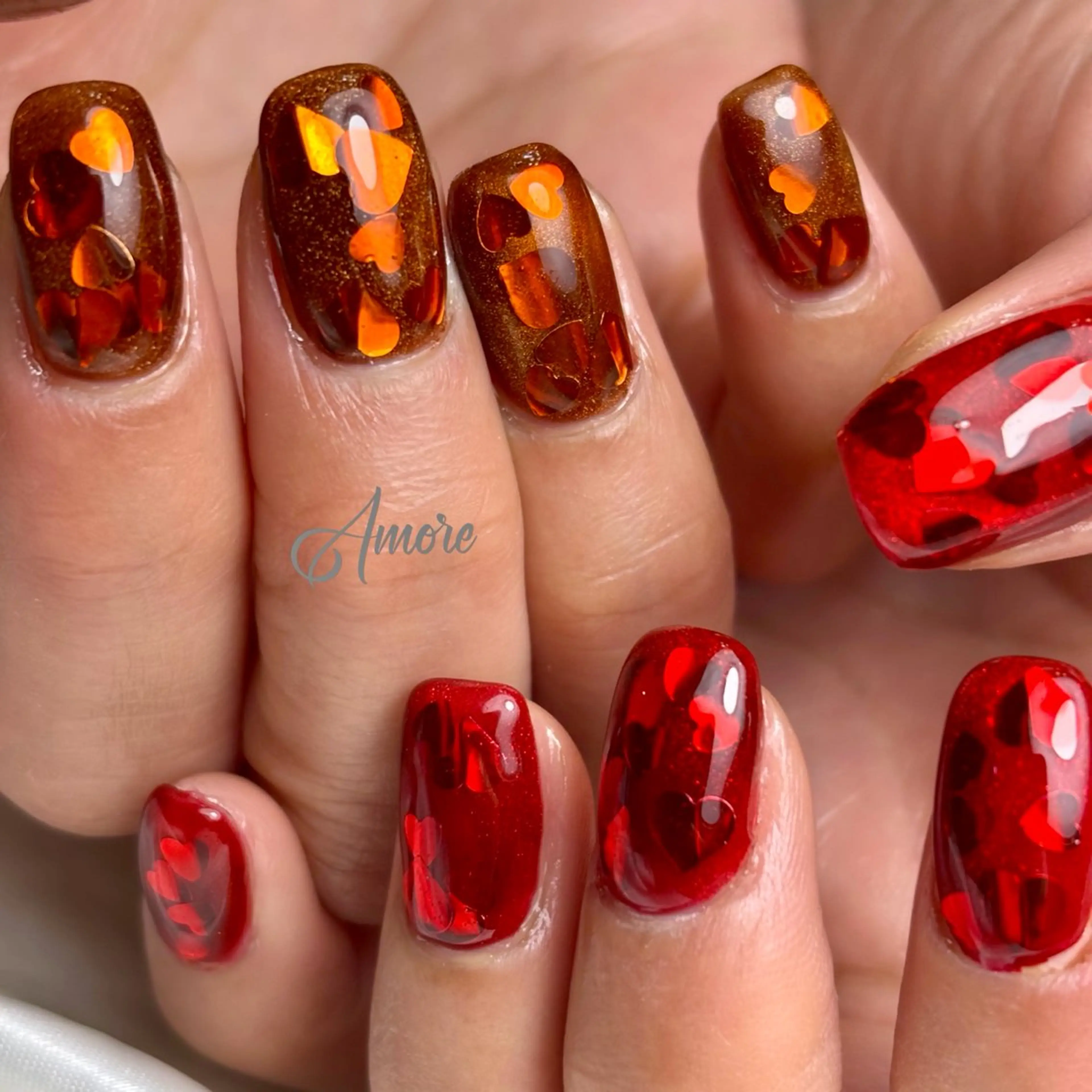 ネイル ジェルネイル キラキラネイル 韓国ネイル マグネットネイル パラジェル You kyehwaのネイルデザイン