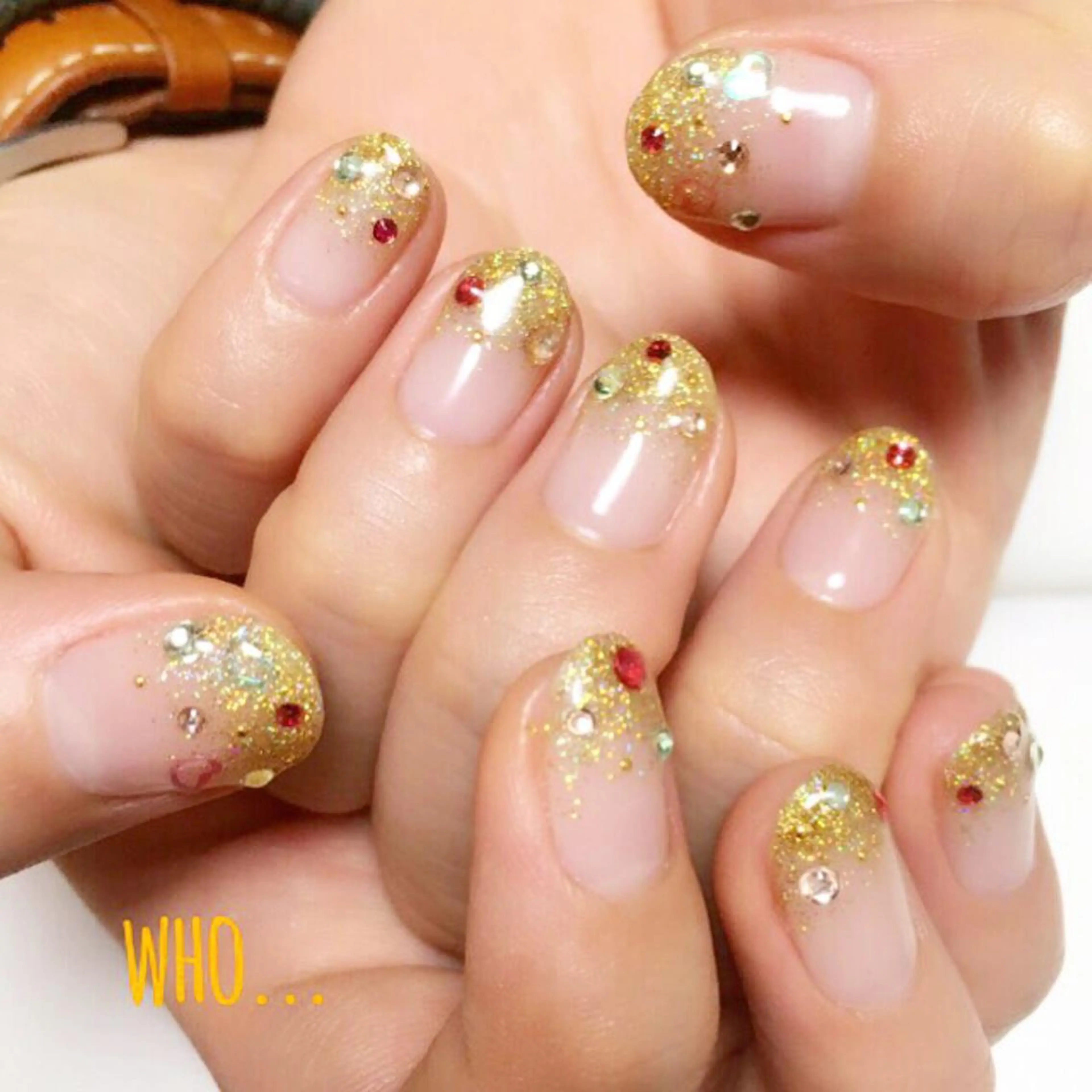 ネイル ラメ(グリッター) ラメグラデーション ストーンネイル NailSalon who...所属・n. fumikoのネイルデザイン