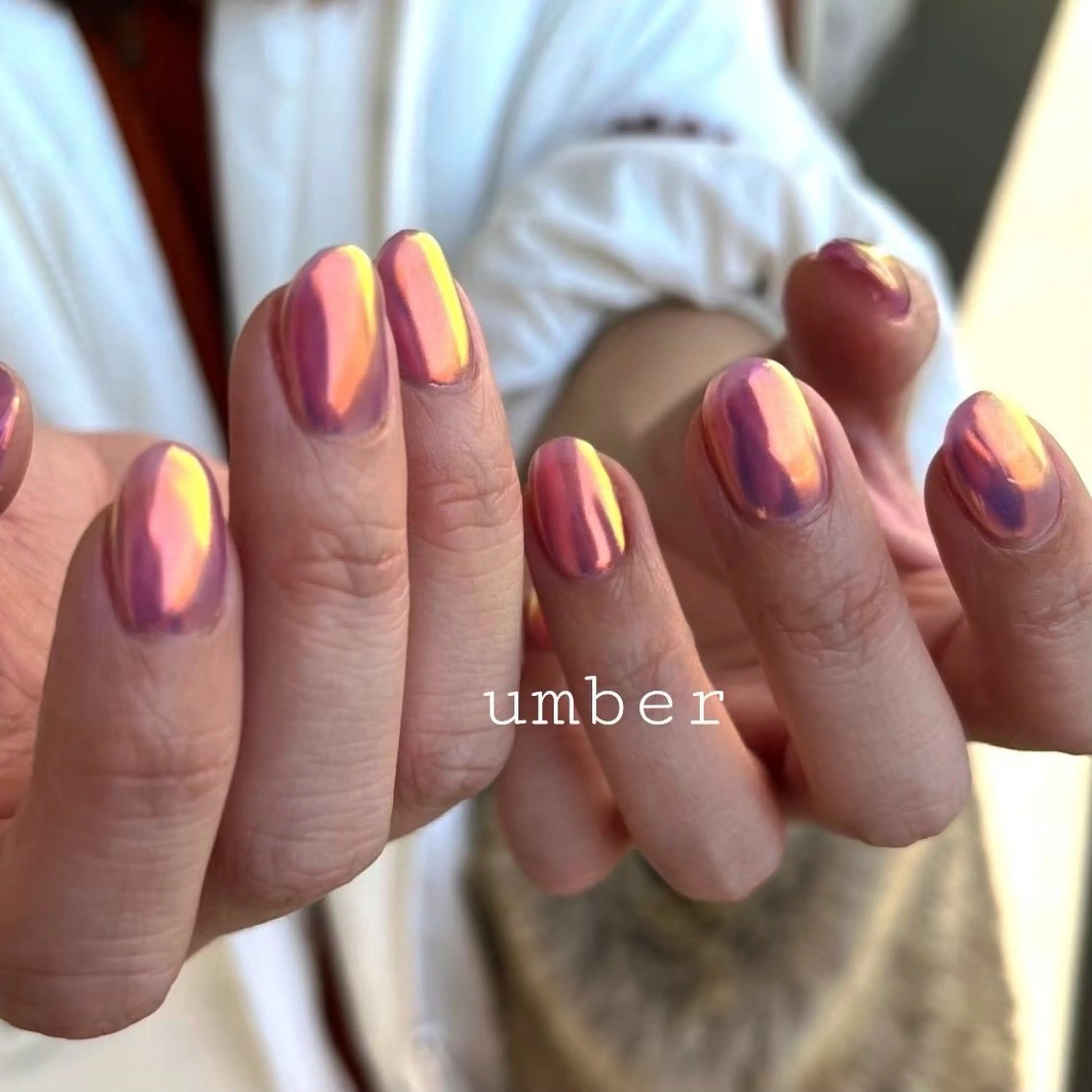 【オフ込】 ミラー ジェルネイルの写真