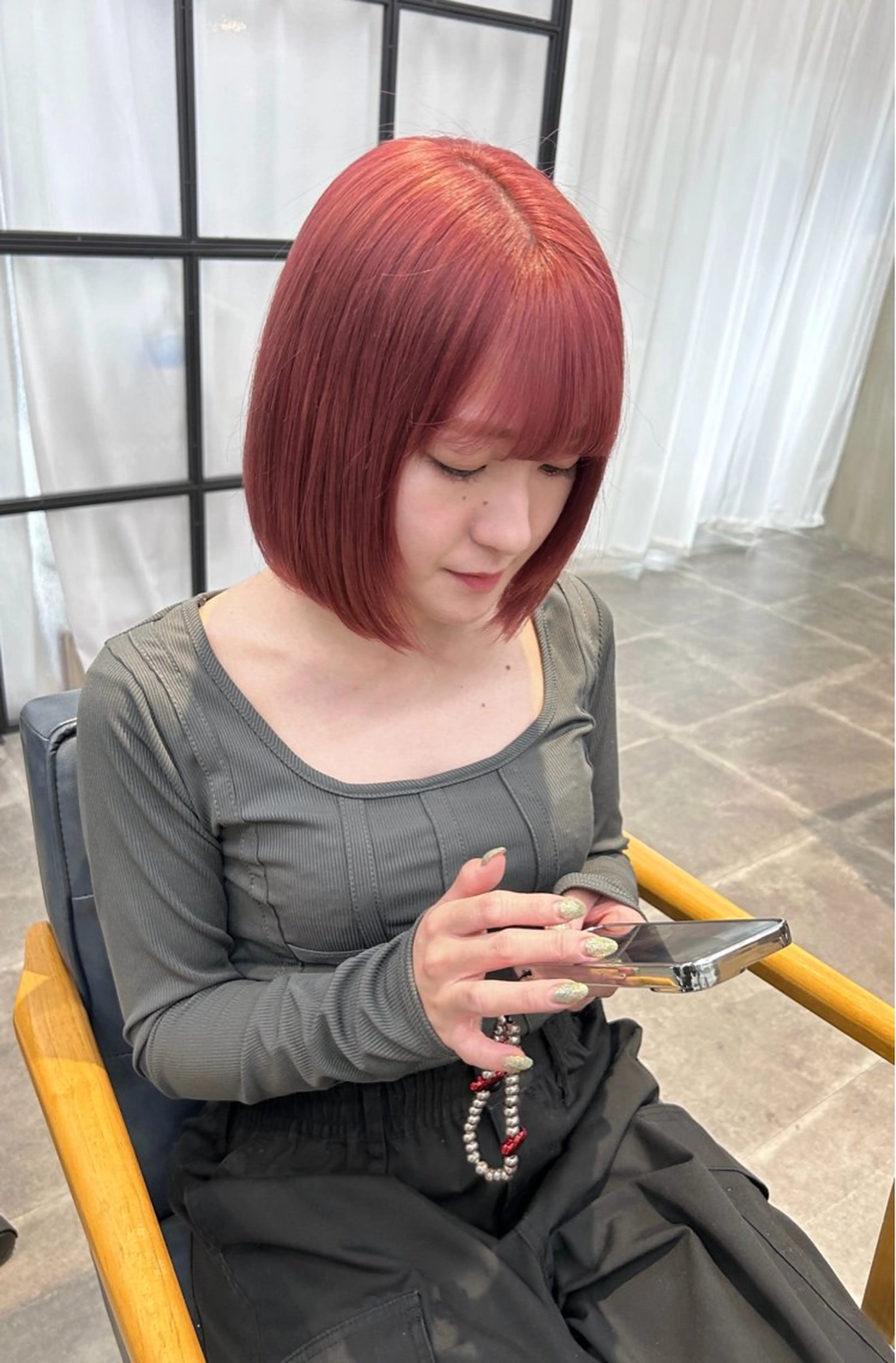 ミディアム カラー newi梅田🫧韓国 ヘア🫧sakiのヘアスタイル