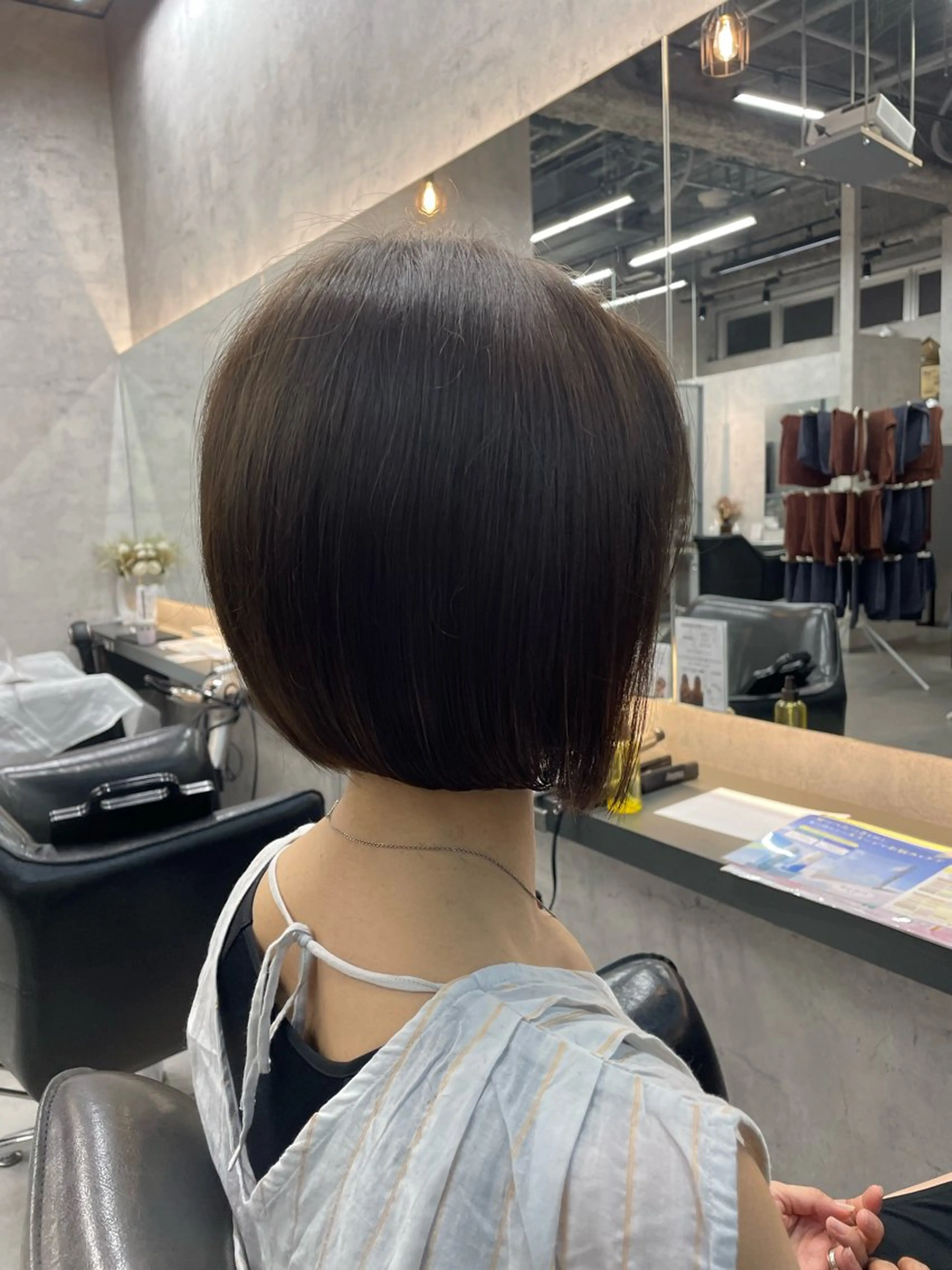 ショート カラー ボブ レイヤー×顔周 り×髪質改善/MIUのヘアスタイル