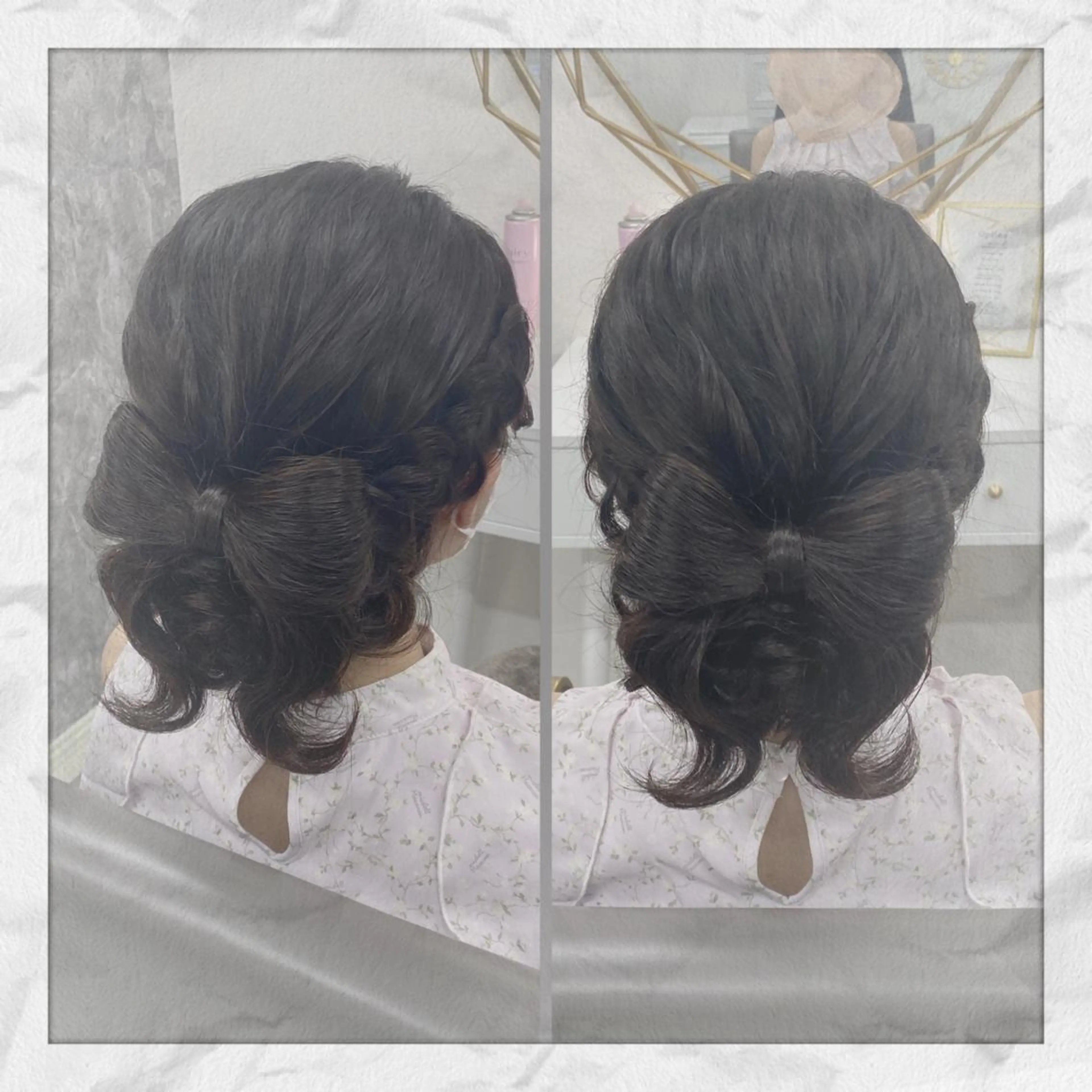 セミロング ヘアアレンジ ヘアセット ヘアセット/着付け 𓇼 松本 夏美𓇼のヘアスタイル